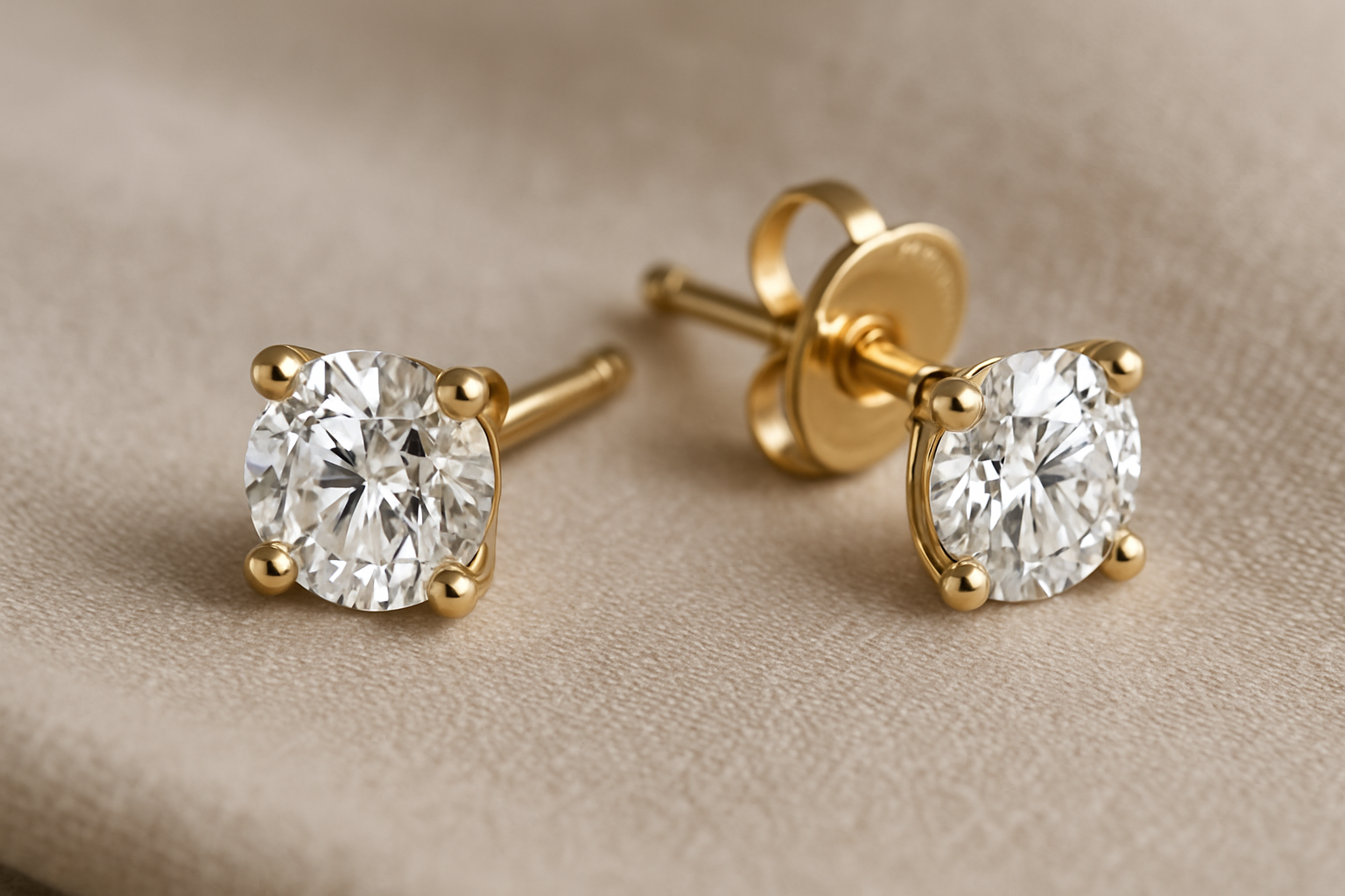 Classic Solitaire Studs: Timeless Elegance for Every Day