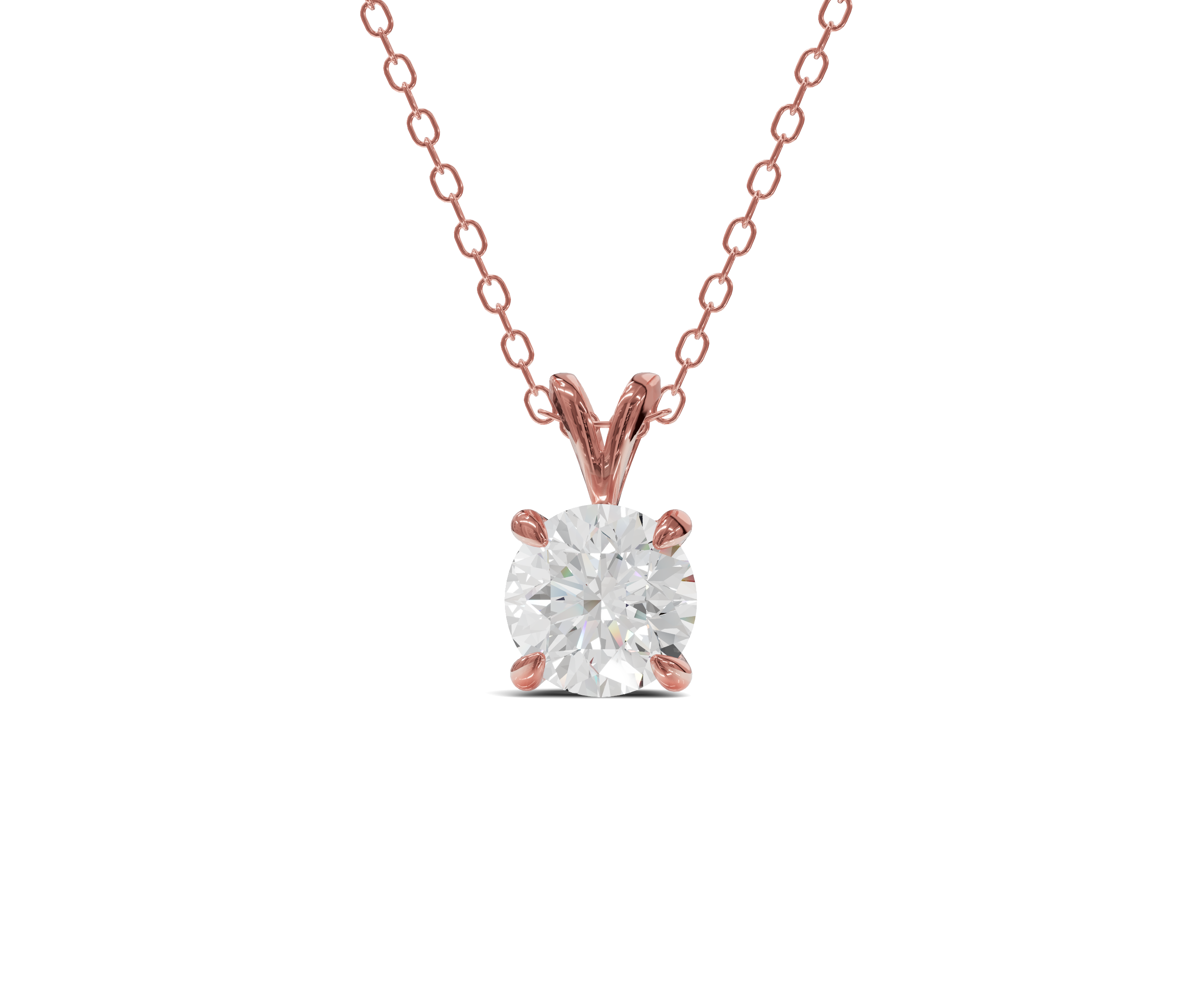 Classic Charm 1ct Round Diamond Pendant