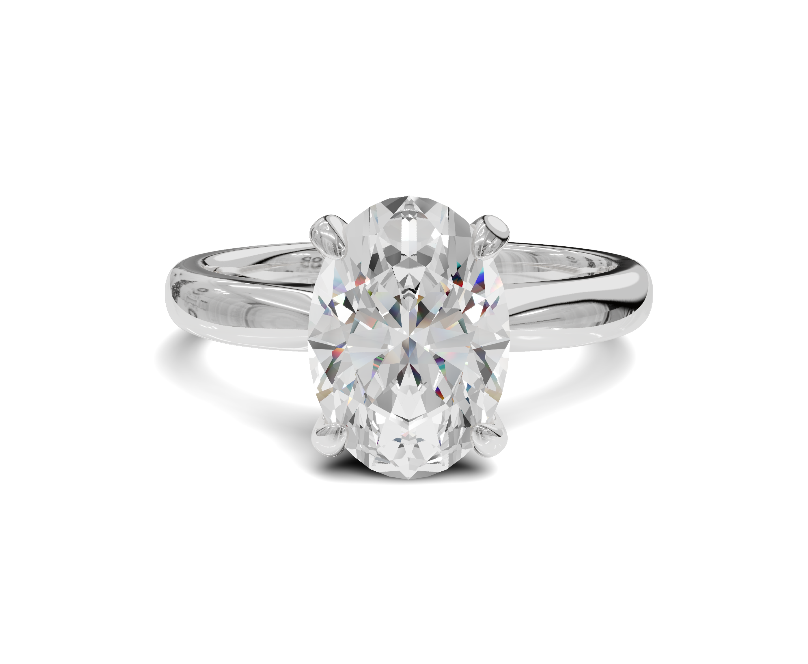 Oval Diamond Engagement Ring | Oval 2 Ct. - Chicory Jewel