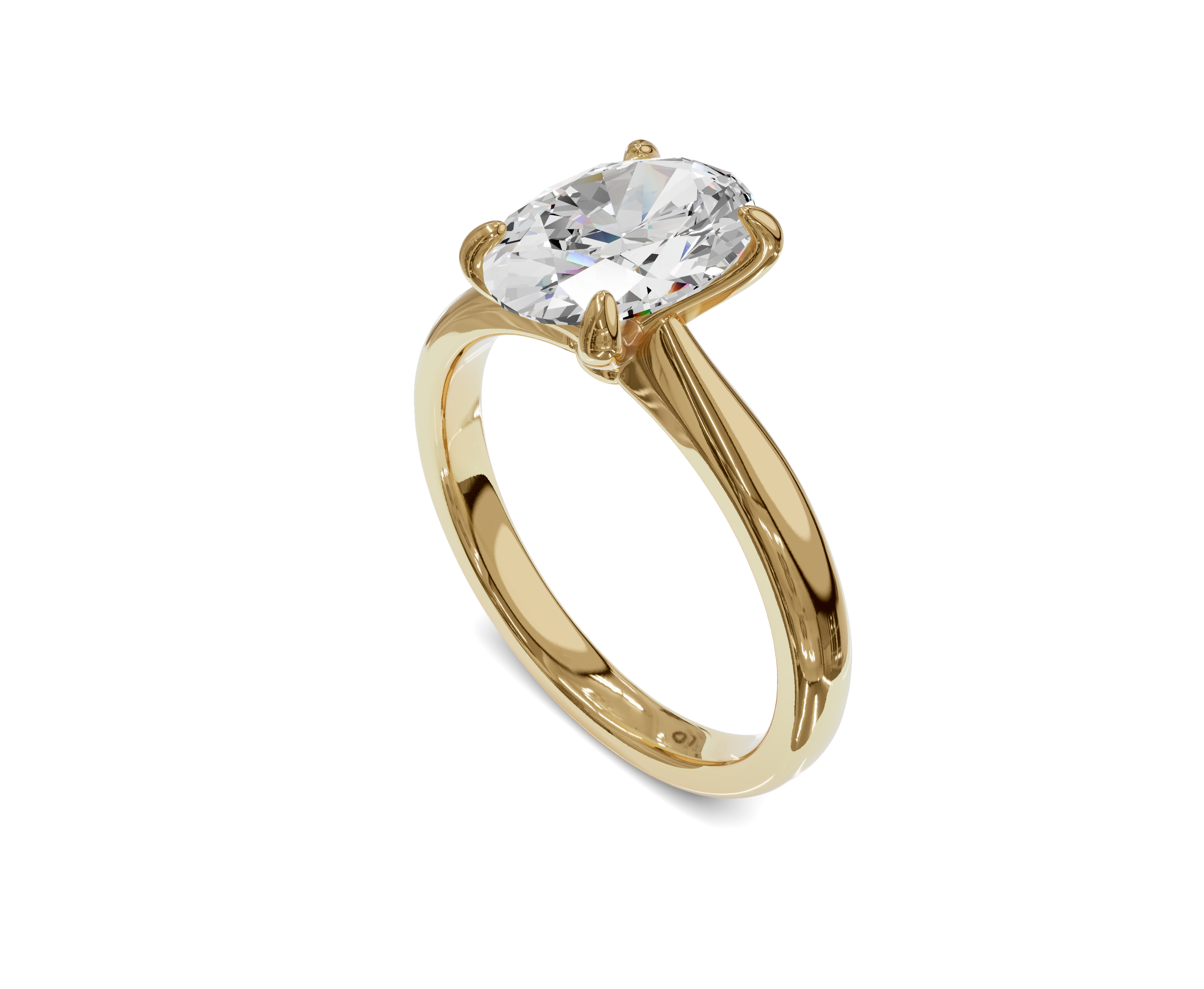 Oval Diamond Engagement Ring | Oval 2 Ct. - Chicory Jewel