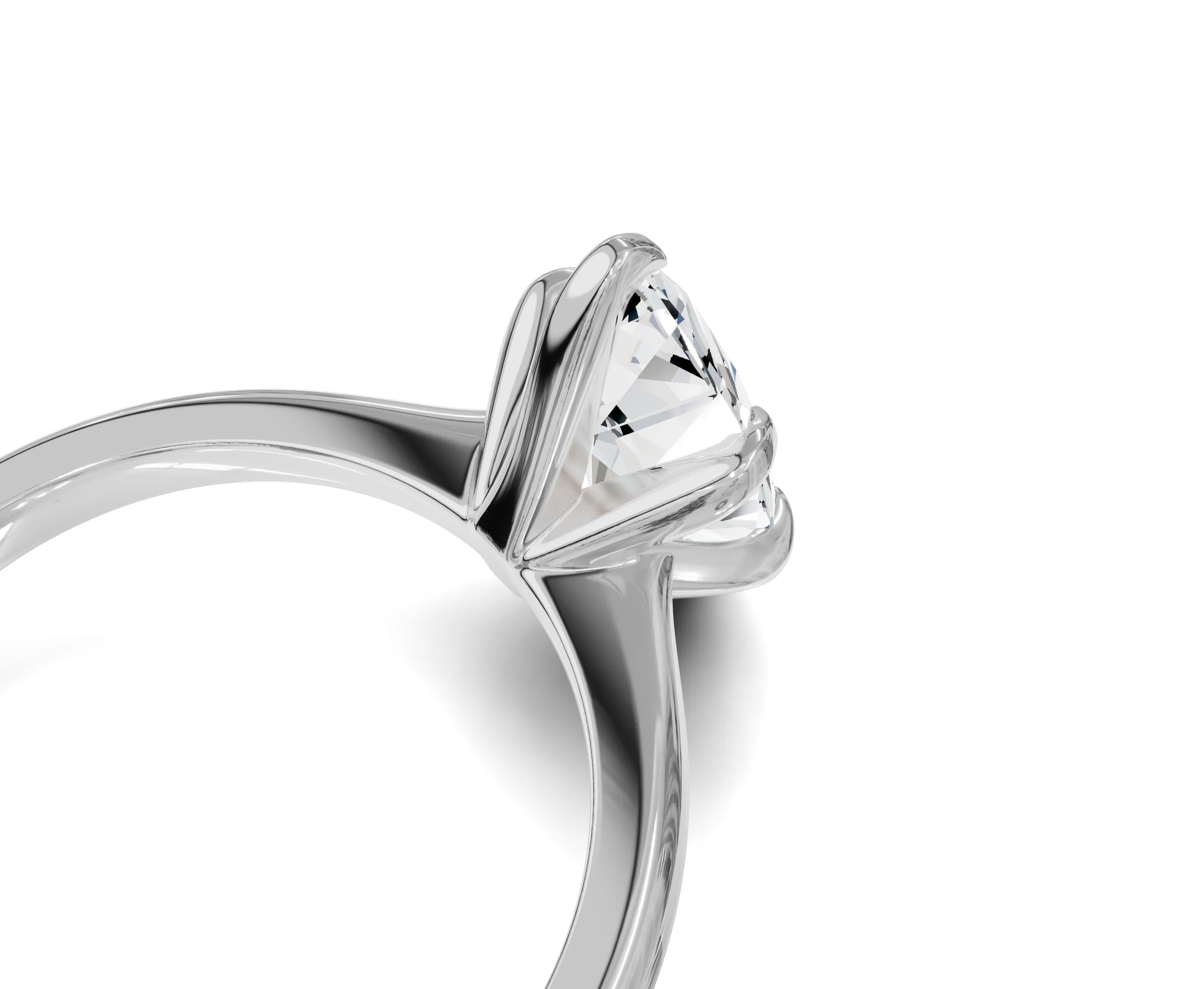 1.5Ct Marquise Solitaire Engagement Ring