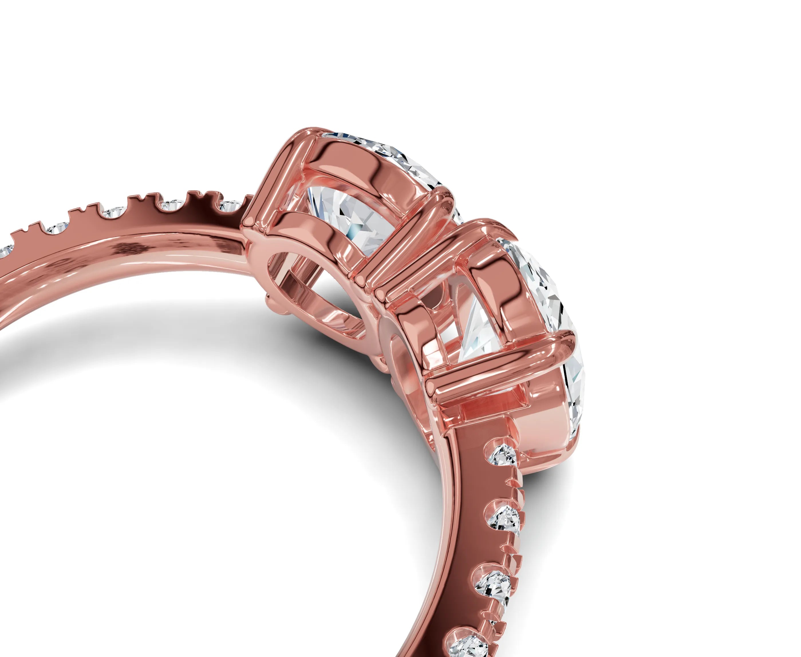 Oval & Round Cut Toi Et Moi Engagement Ring | 2.25ct Lab Grown - Chicory Jewel