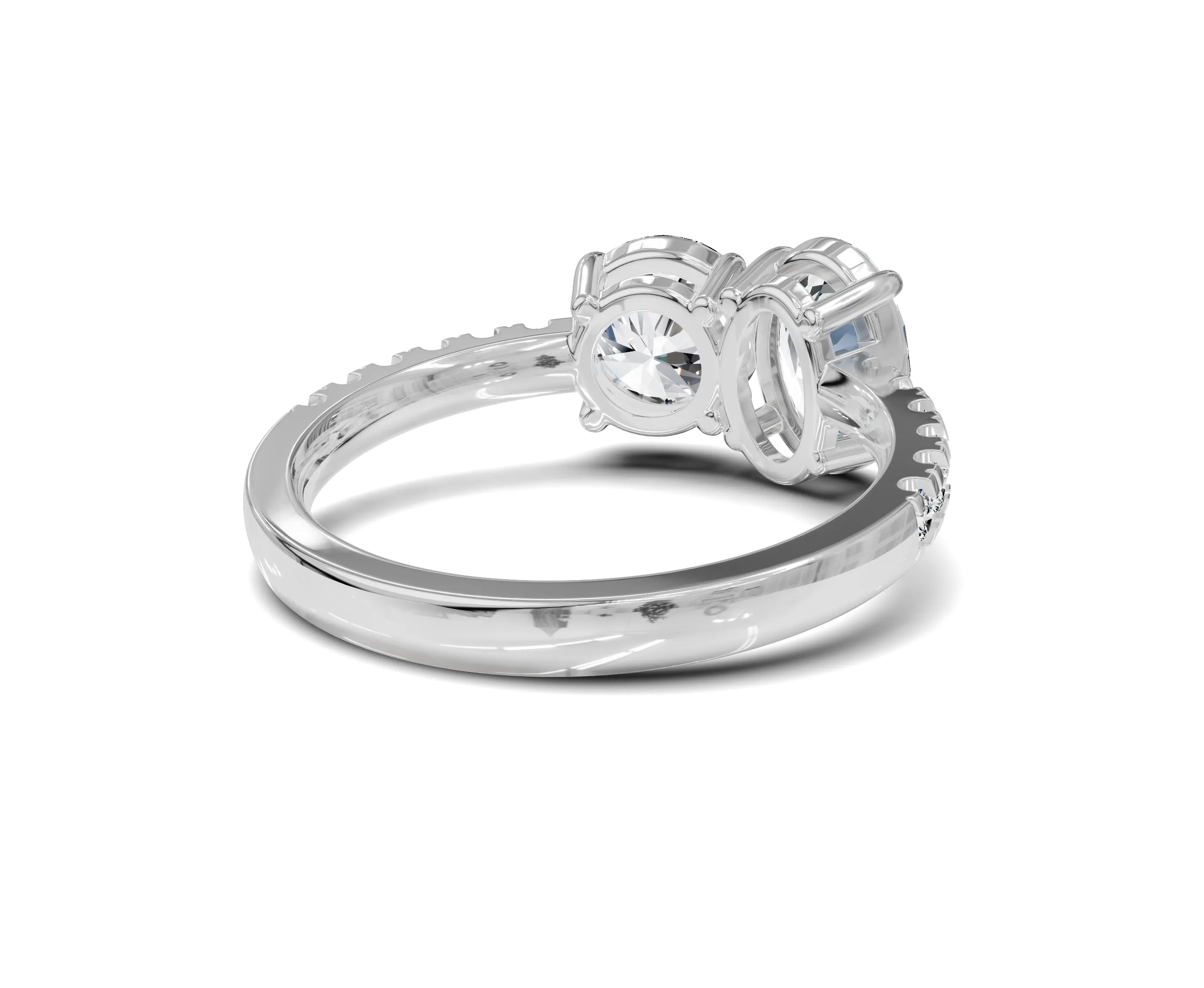 Oval & Round Cut Toi Et Moi Engagement Ring | 2.25ct Lab Grown