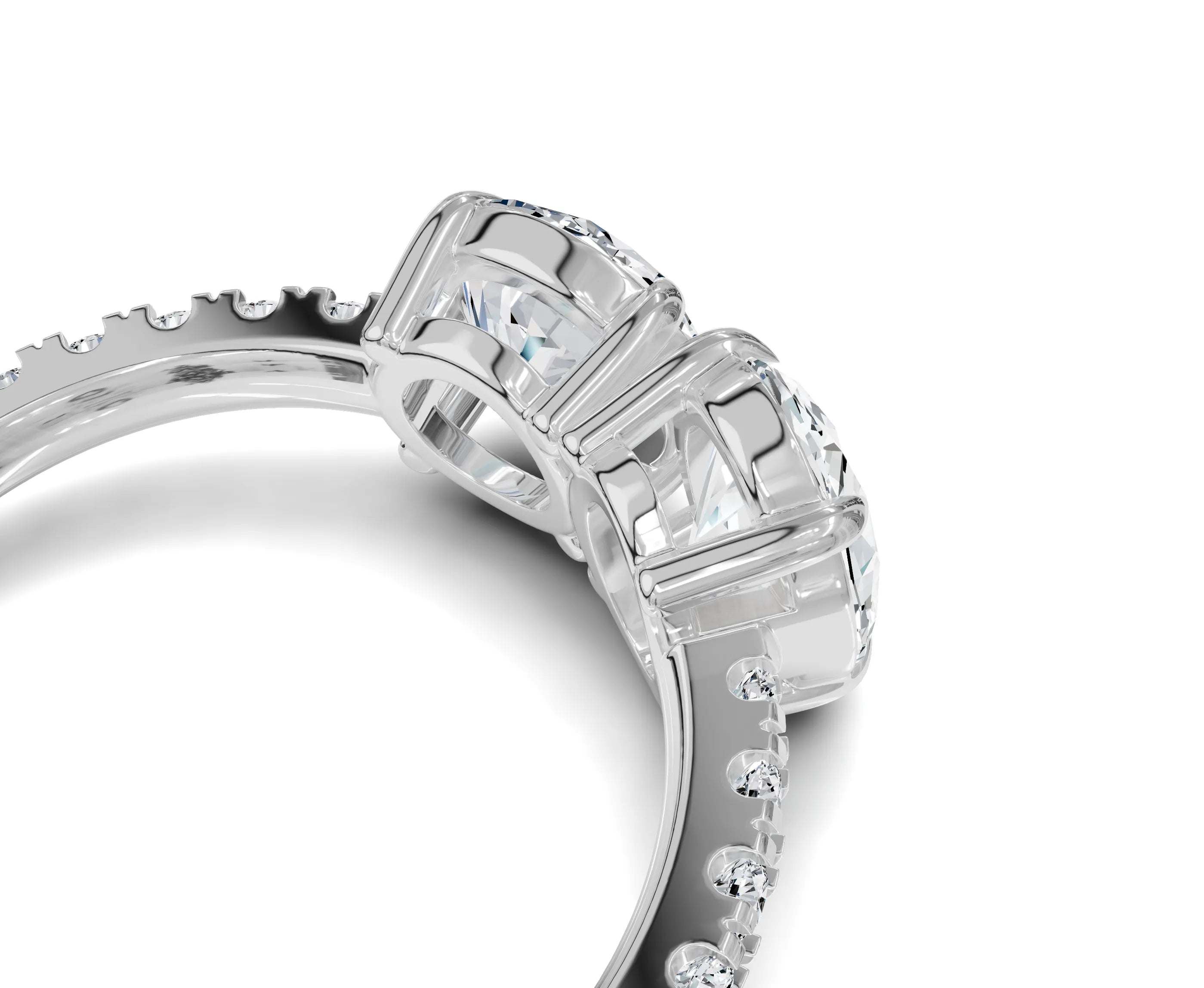 Oval & Round Cut Toi Et Moi Engagement Ring | 2.25ct Lab Grown
