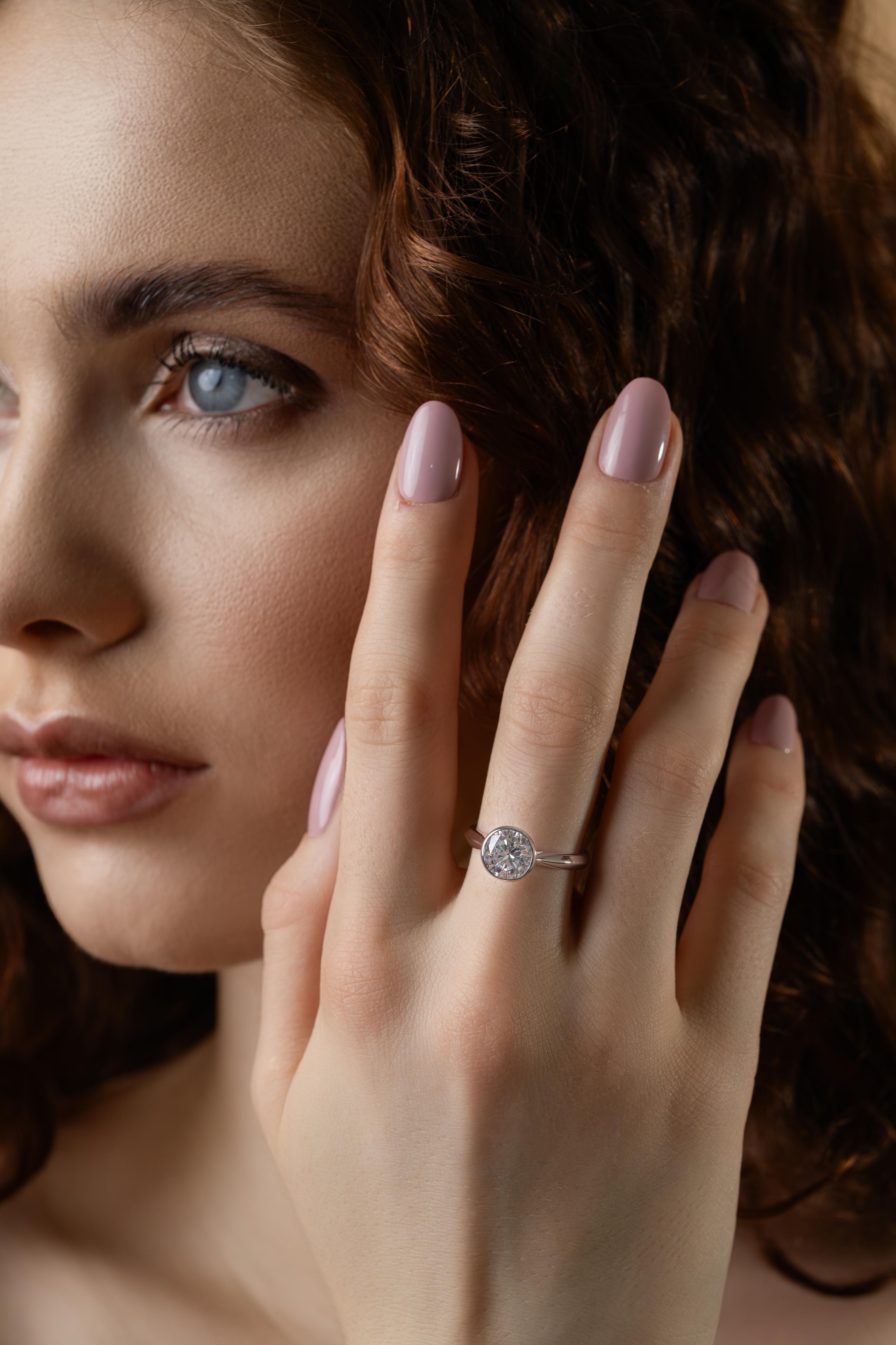 Classic Round Diamond Solitaire Ring|1.75ct
