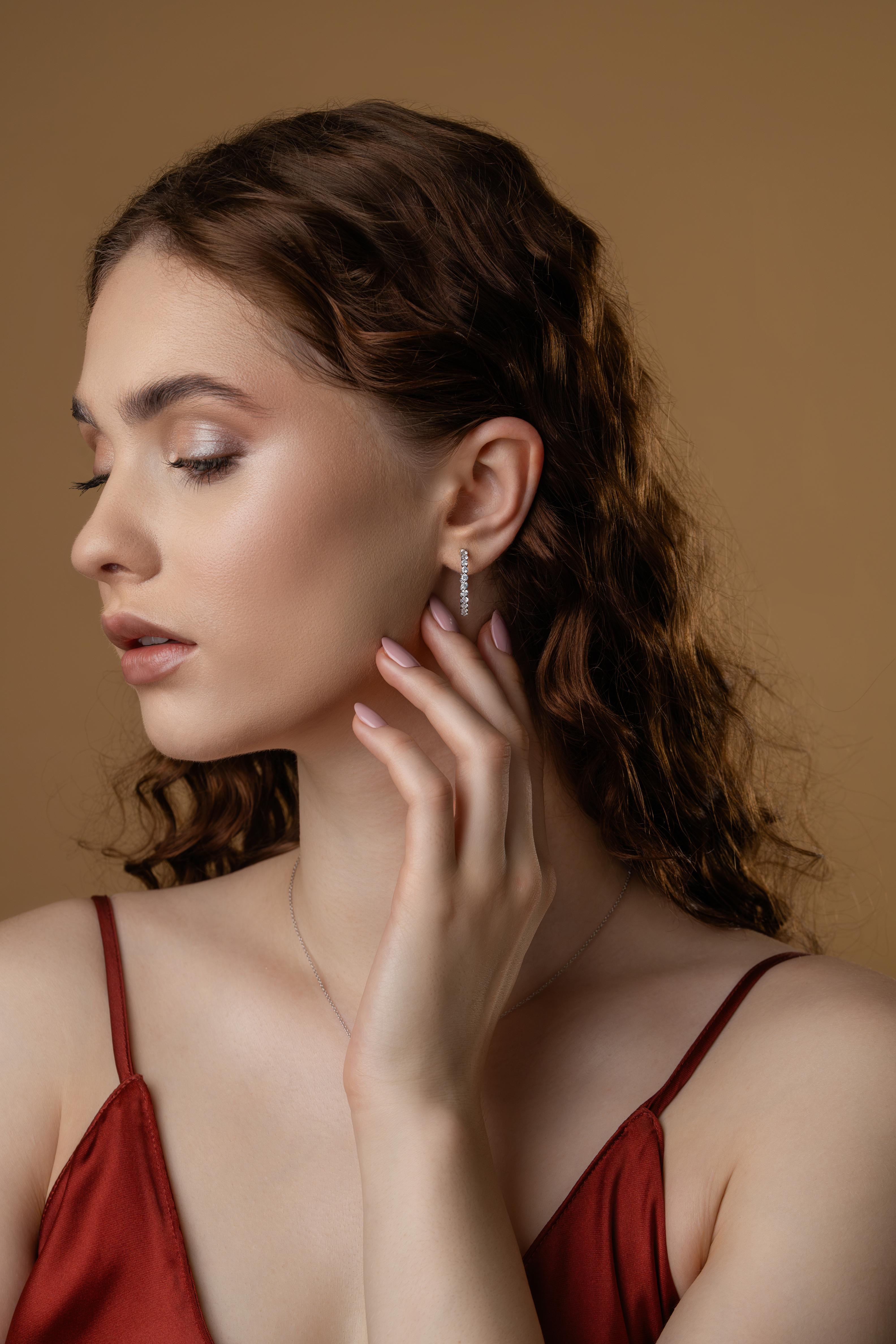 Eternal Sparkle Diamond Hoops