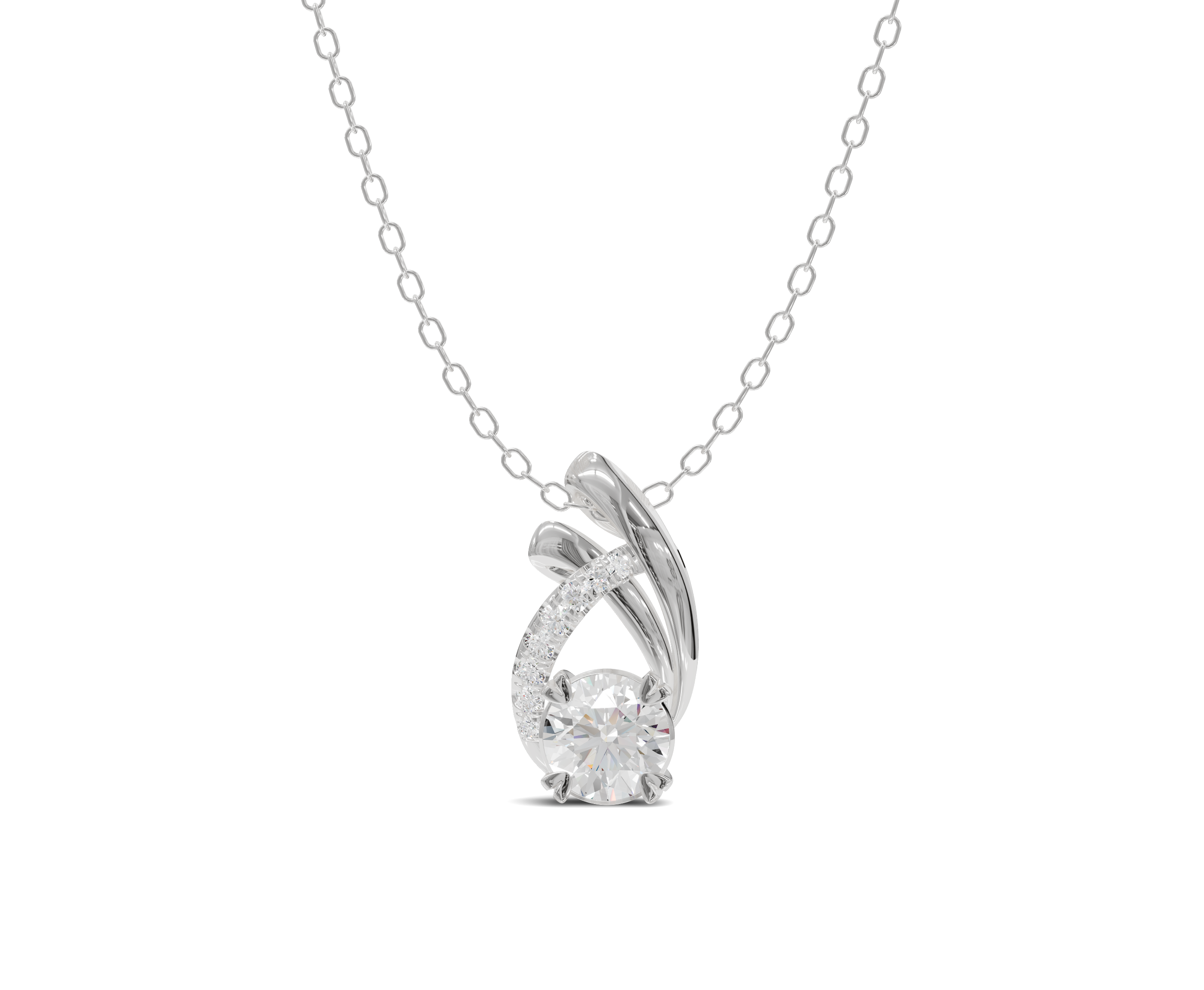 Celestial Loop Diamond Pendant