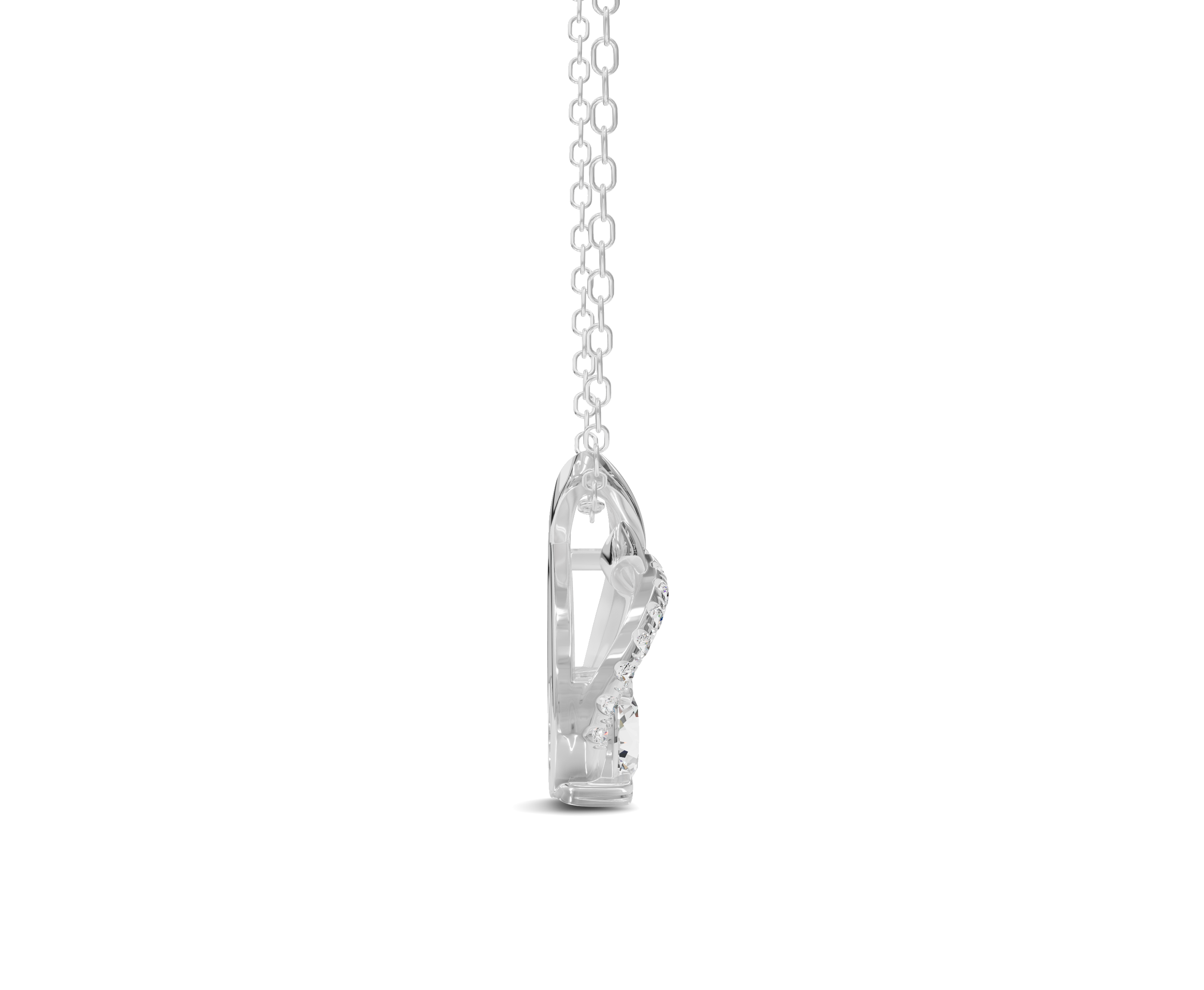 Celestial Loop Diamond Pendant