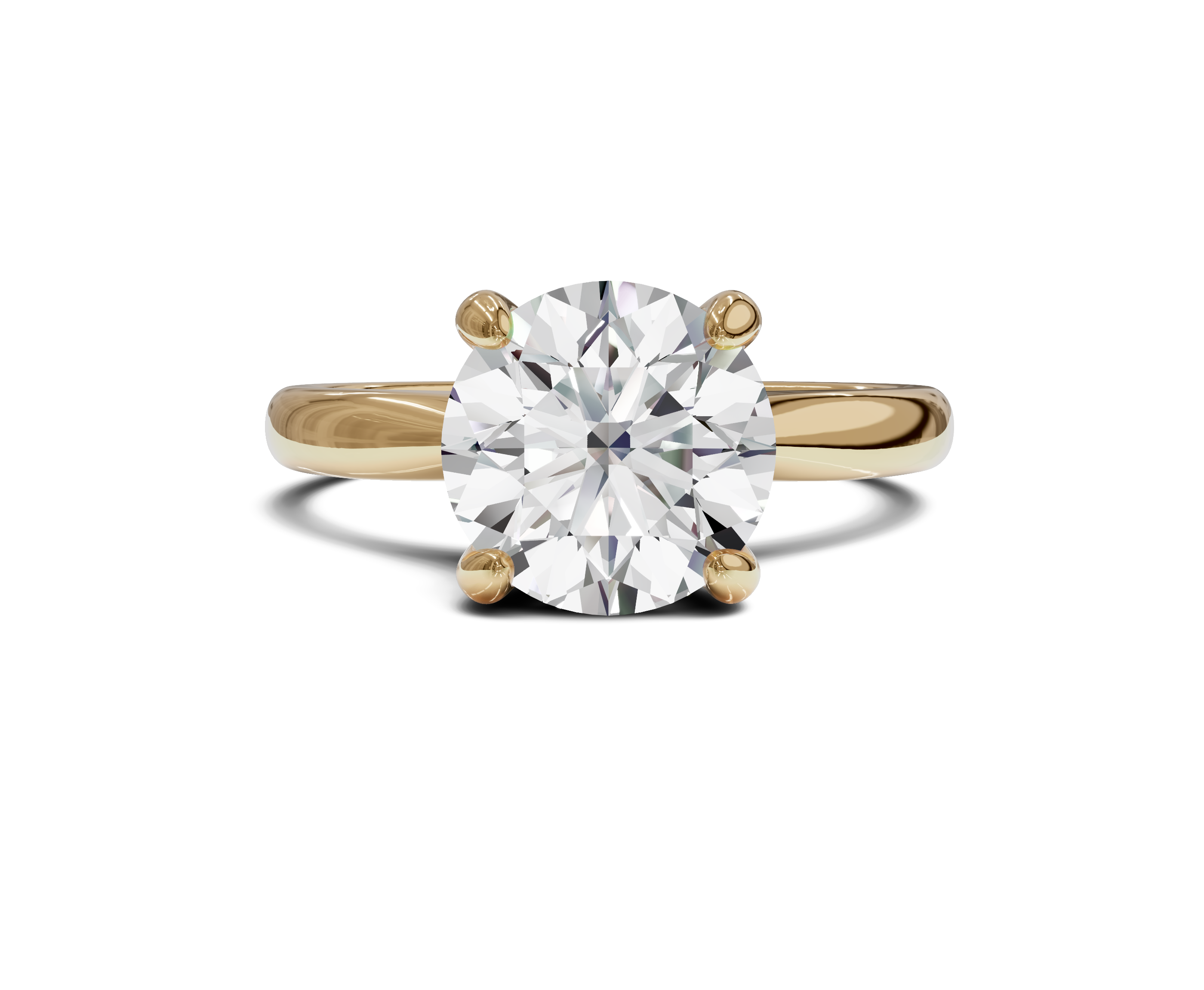 Classic Elegance 2.05ct Solitaire Round Diamond Ring - Chicory Jewel