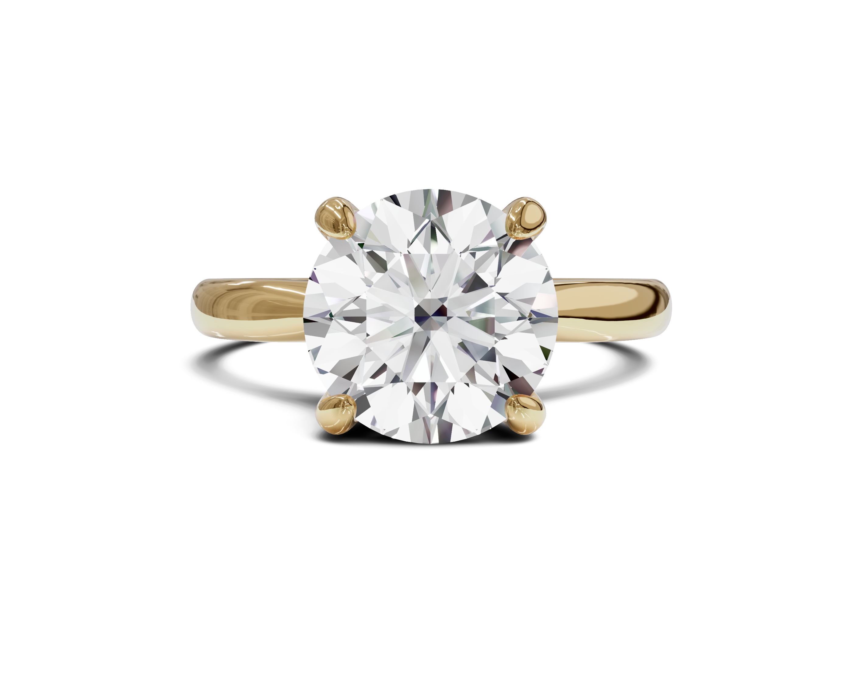 Classic Elegance 2.55ct Solitaire Round Diamond Ring - Chicory Jewel