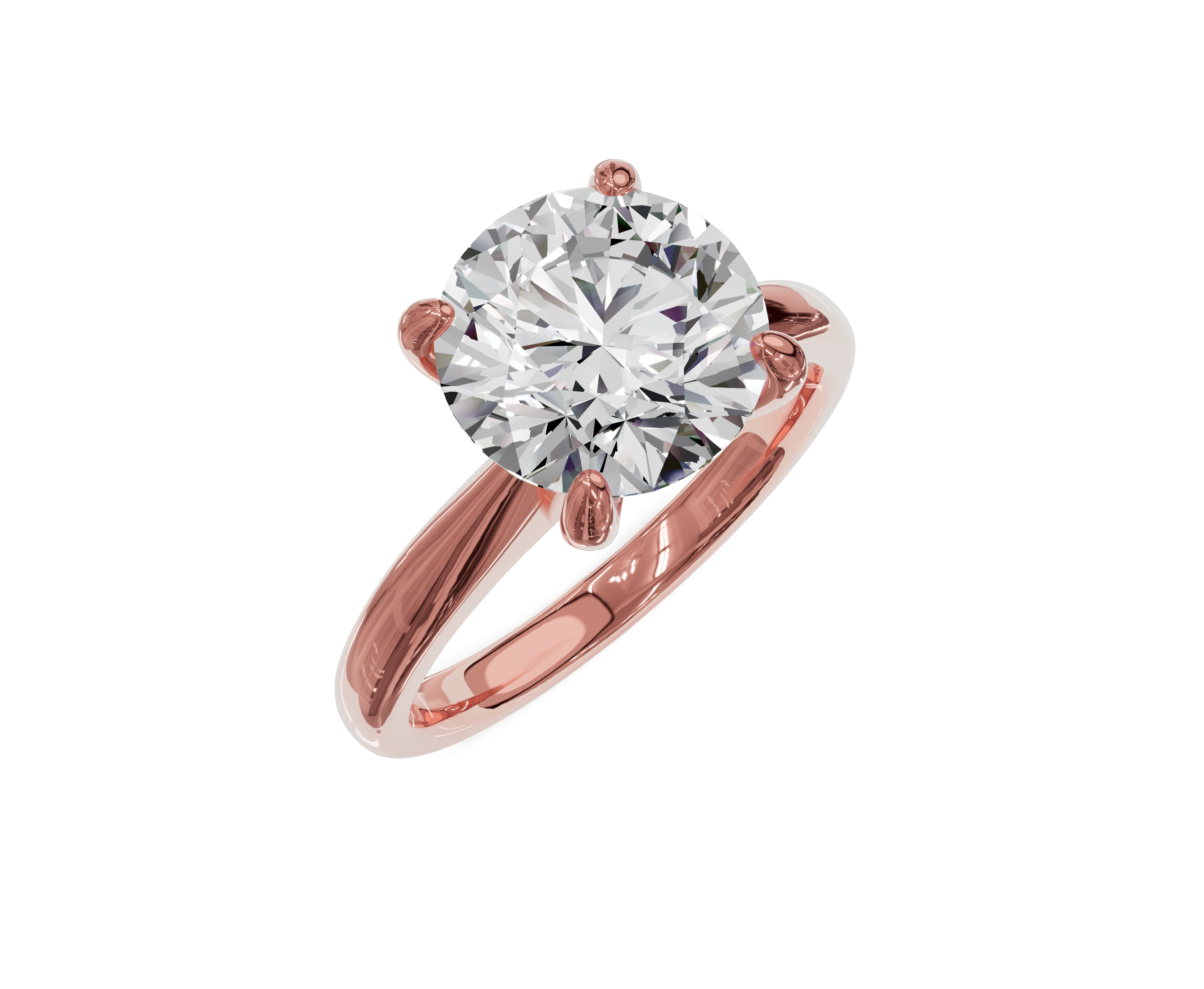 Classic Elegance 2.55ct Solitaire Round Diamond Ring - Chicory Jewel