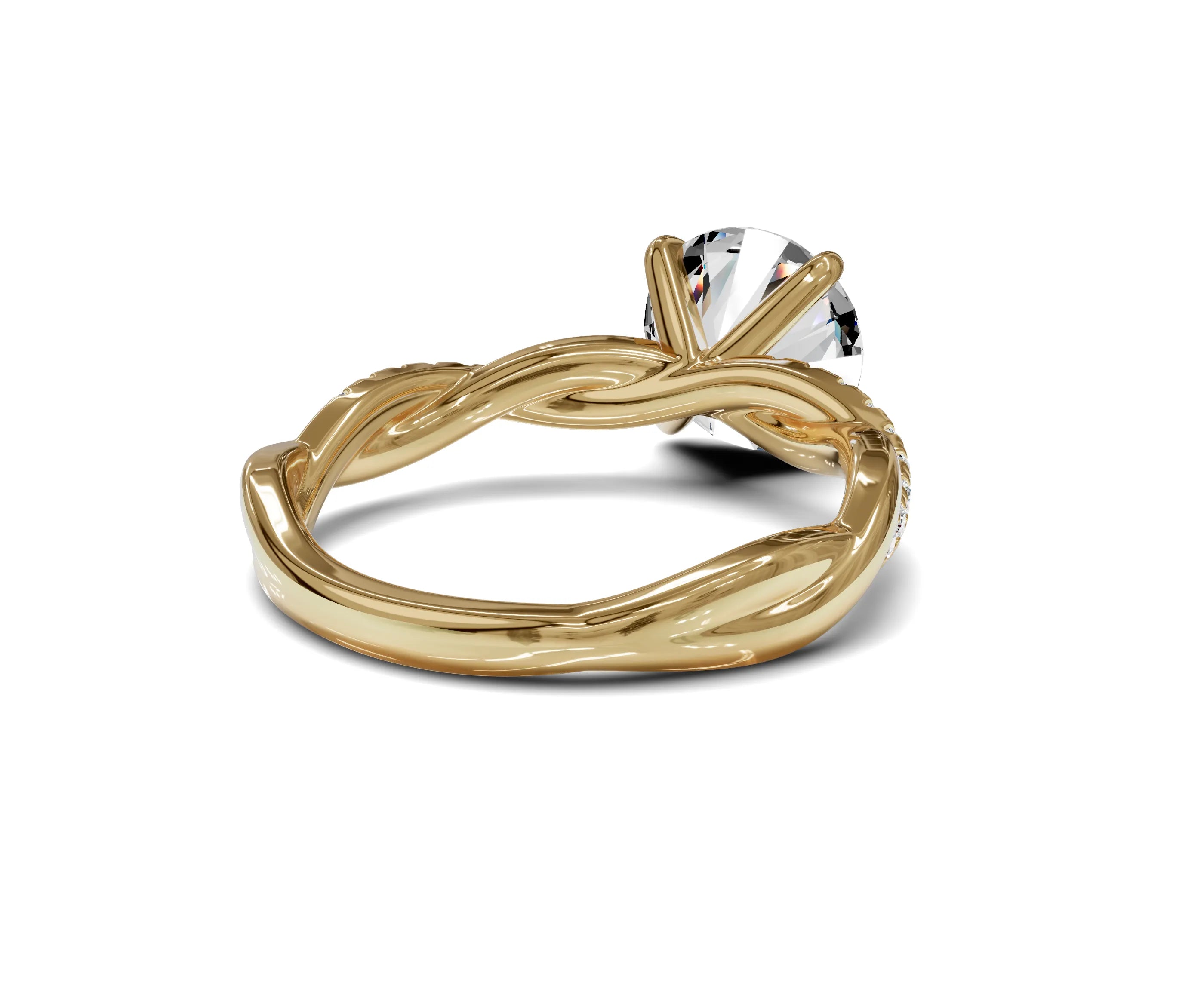 Twist Amor Cushion Diamond Ring 3.25 Ct - Chicory Jewel