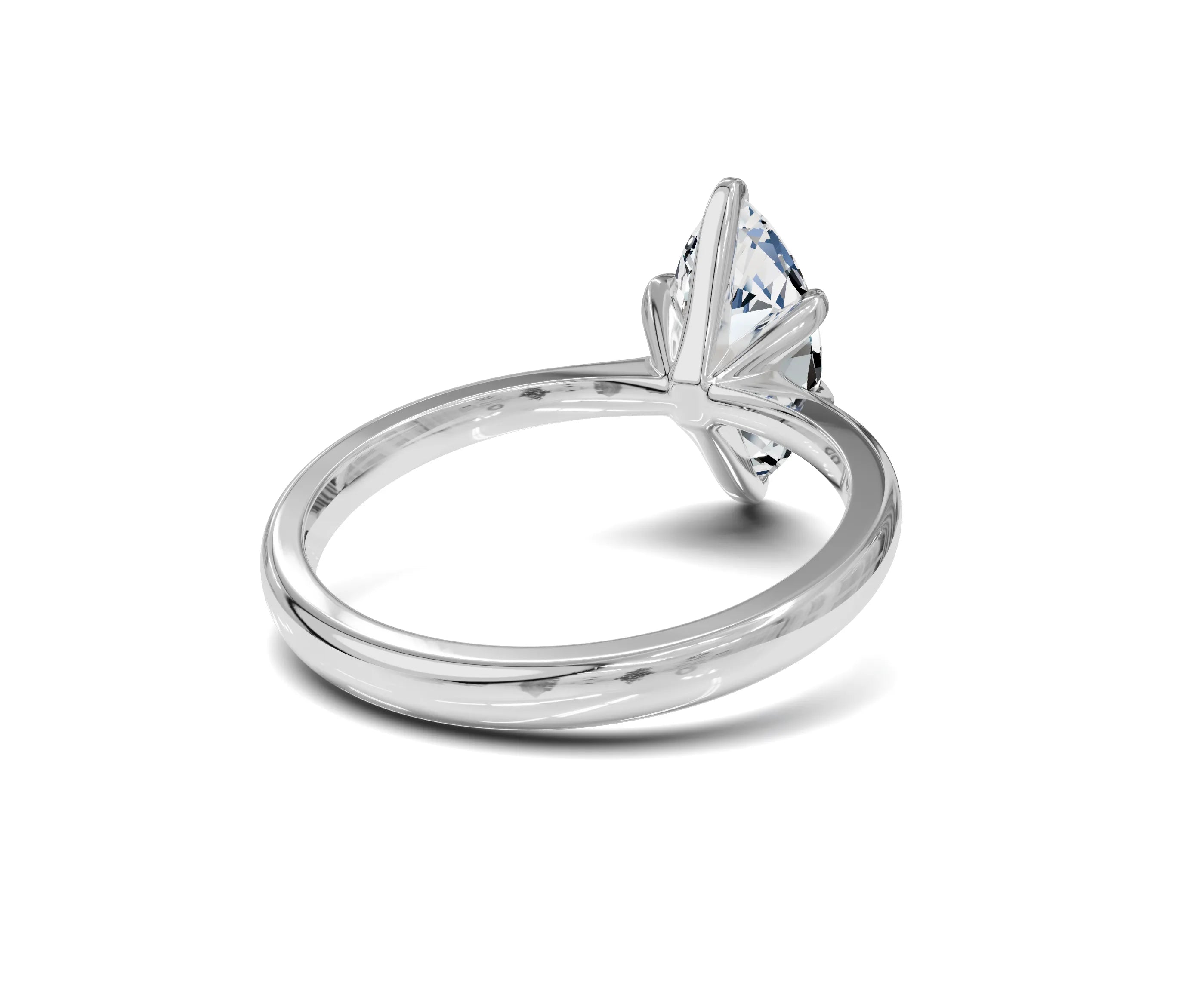 Marquise cut Solitaire Engagement Rings - Chicory Jewel