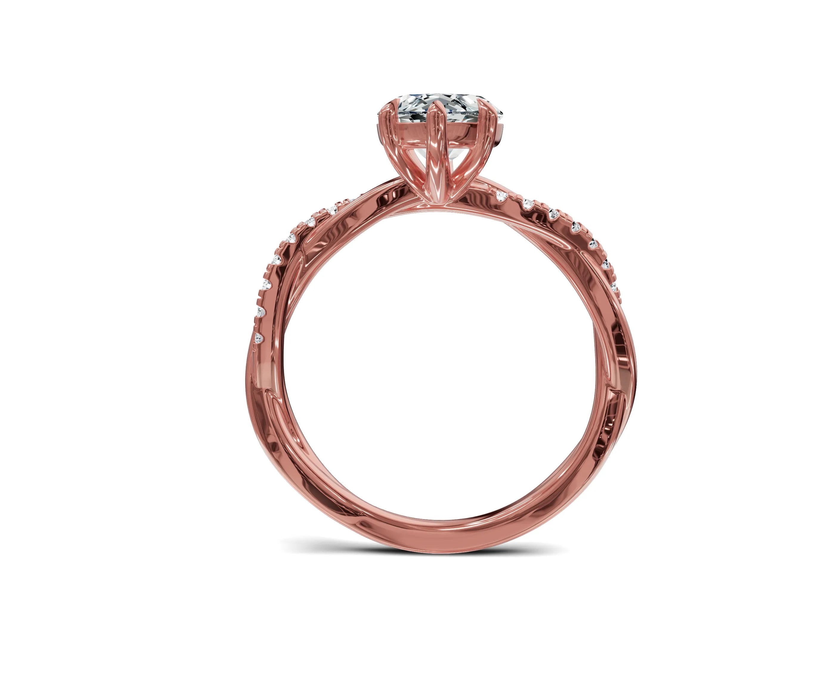 Marquise cut engagement rings | Twisted Shank