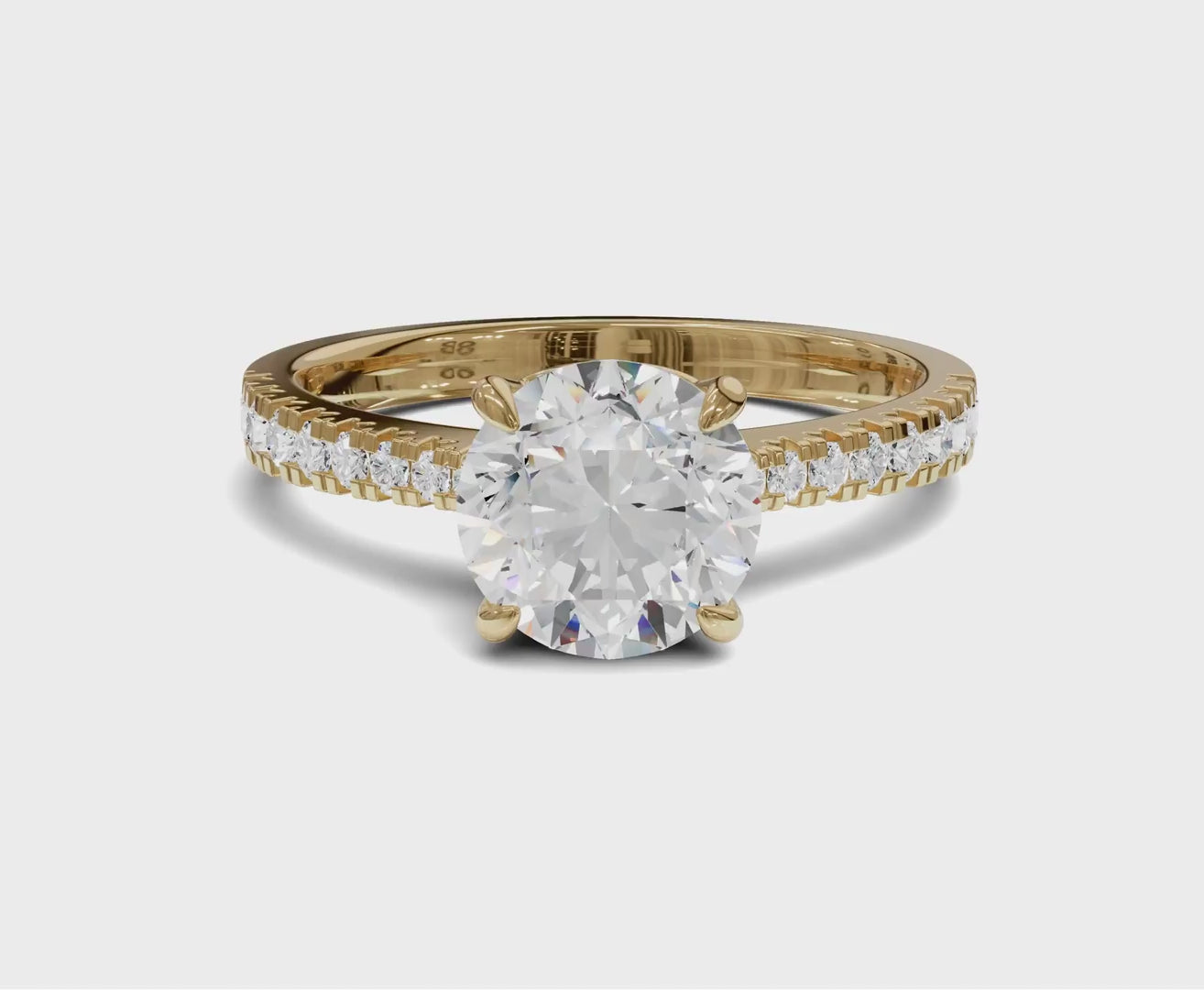 Elegant Round Diamond Ring | 1.25ct