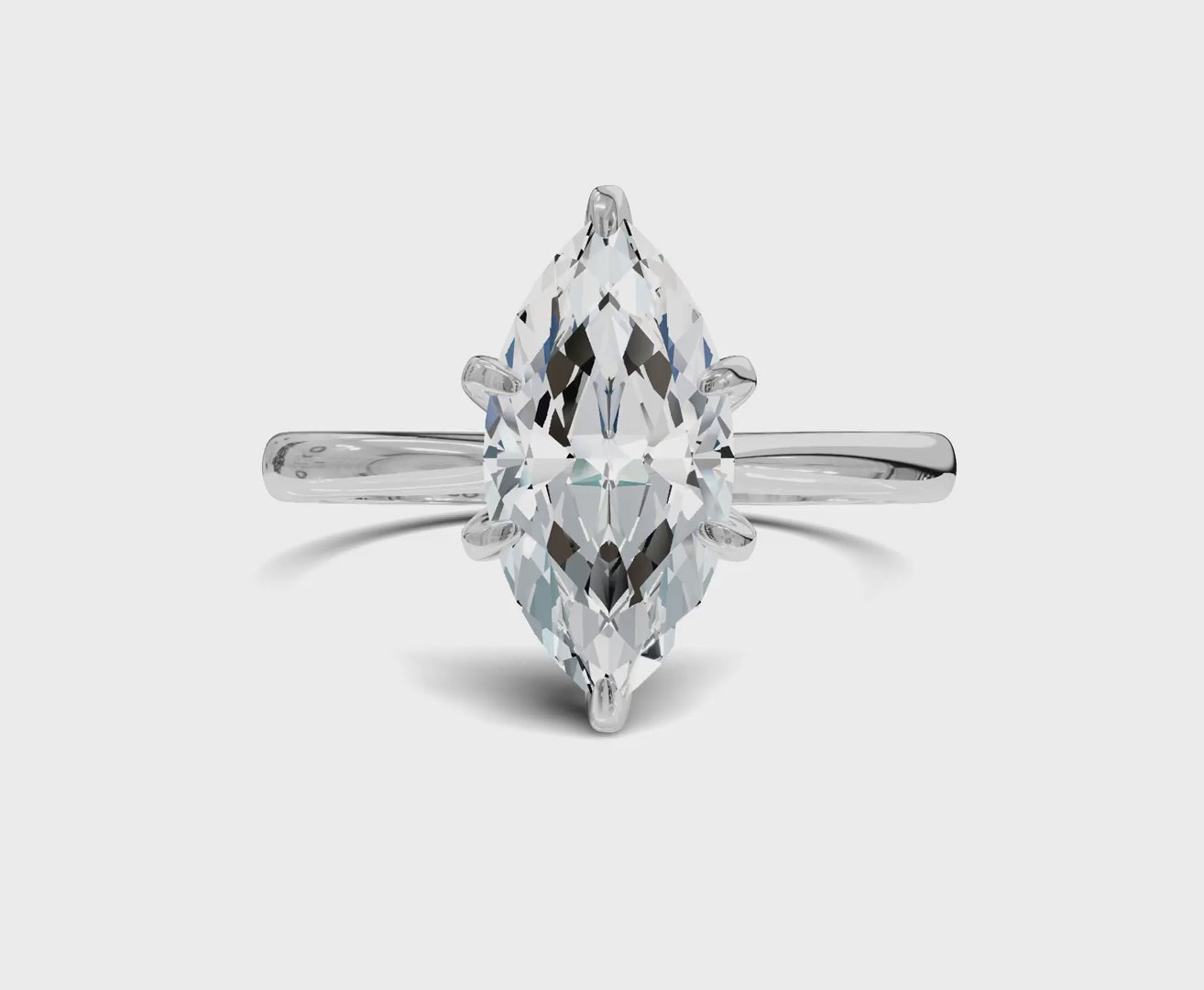 1.5Ct Marquise Solitaire Engagement Ring