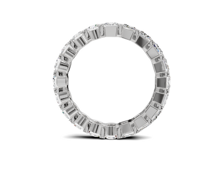 Princess & Round Diamond Eternity Wedding Band | 2.75ct | Timeless Elegance