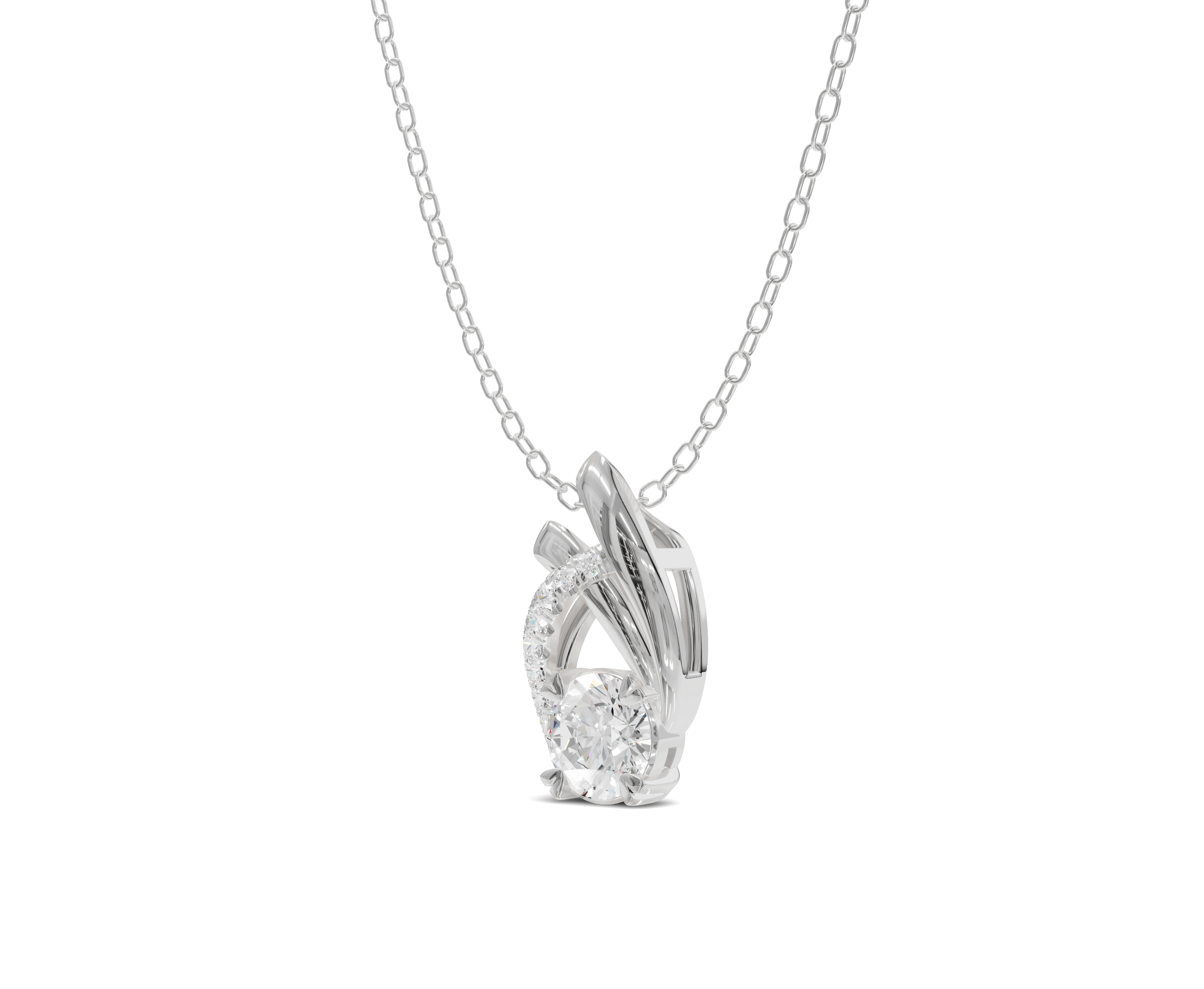 Celestial Loop Diamond Pendant