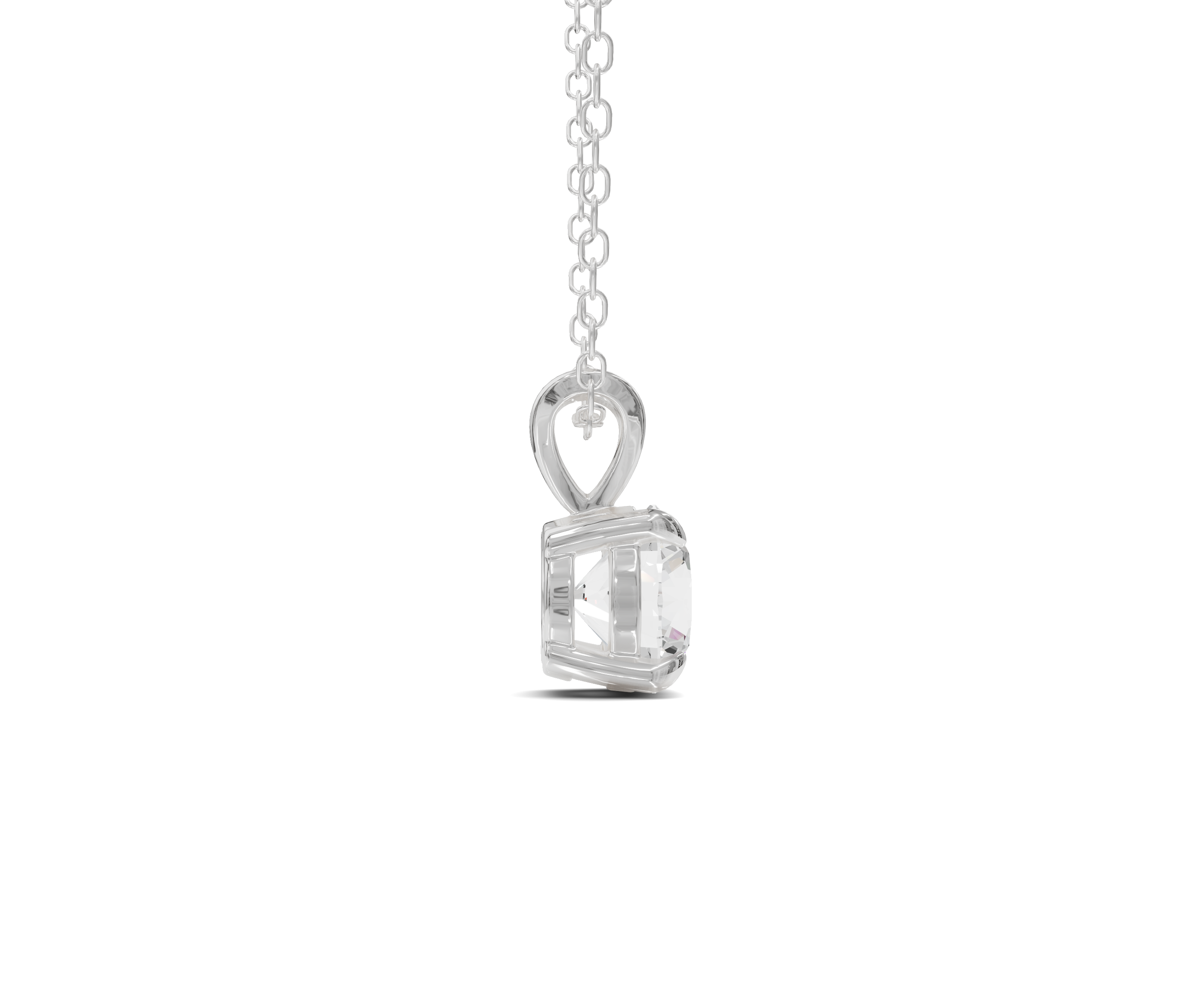 Classic Charm 1ct Round Diamond Pendant - Chicory Jewel