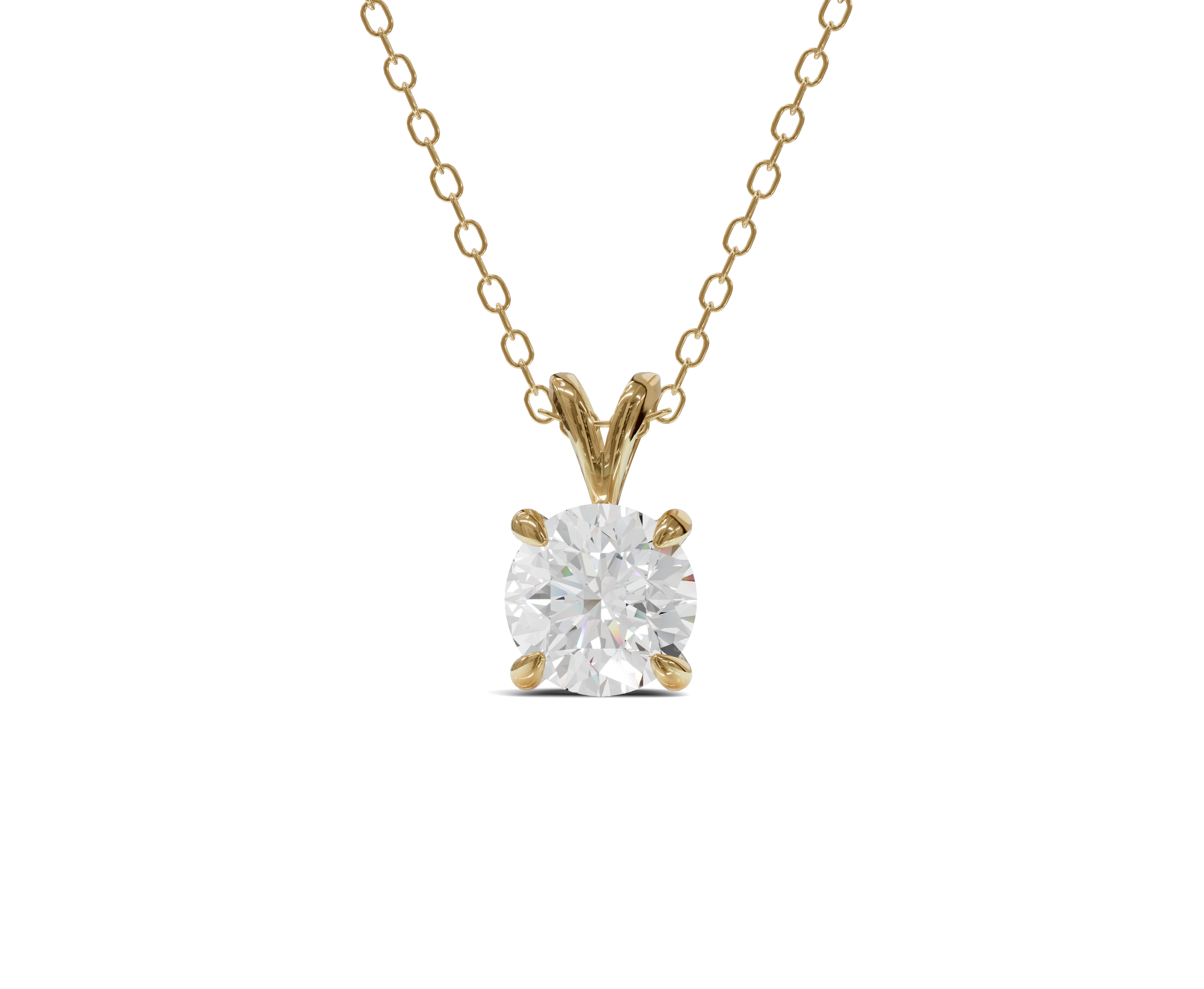Classic Charm 1ct Round Diamond Pendant - Chicory Jewel