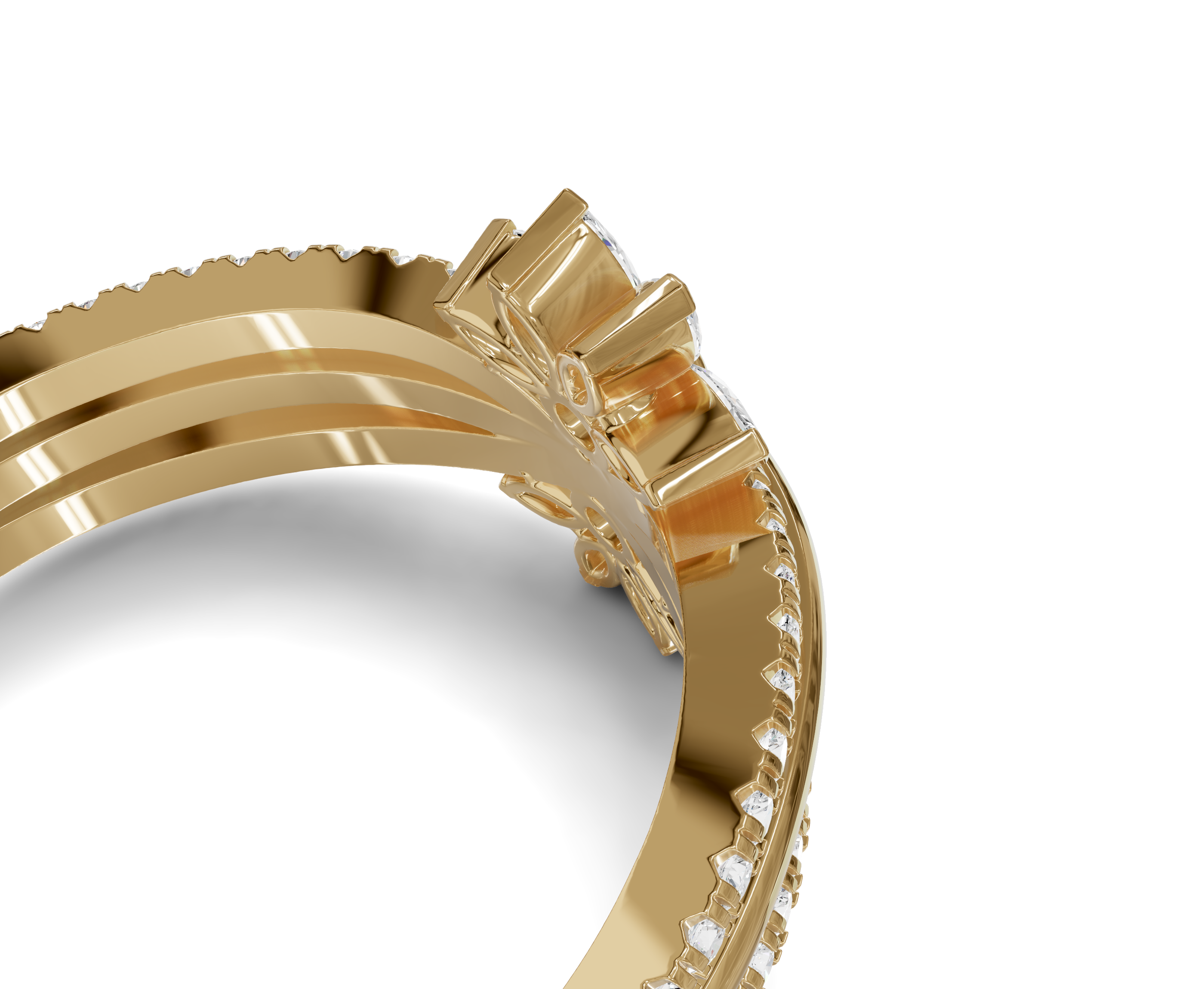 Elegant Flower Lab Grown Diamond Ring | 0.35ct - Chicory Jewel