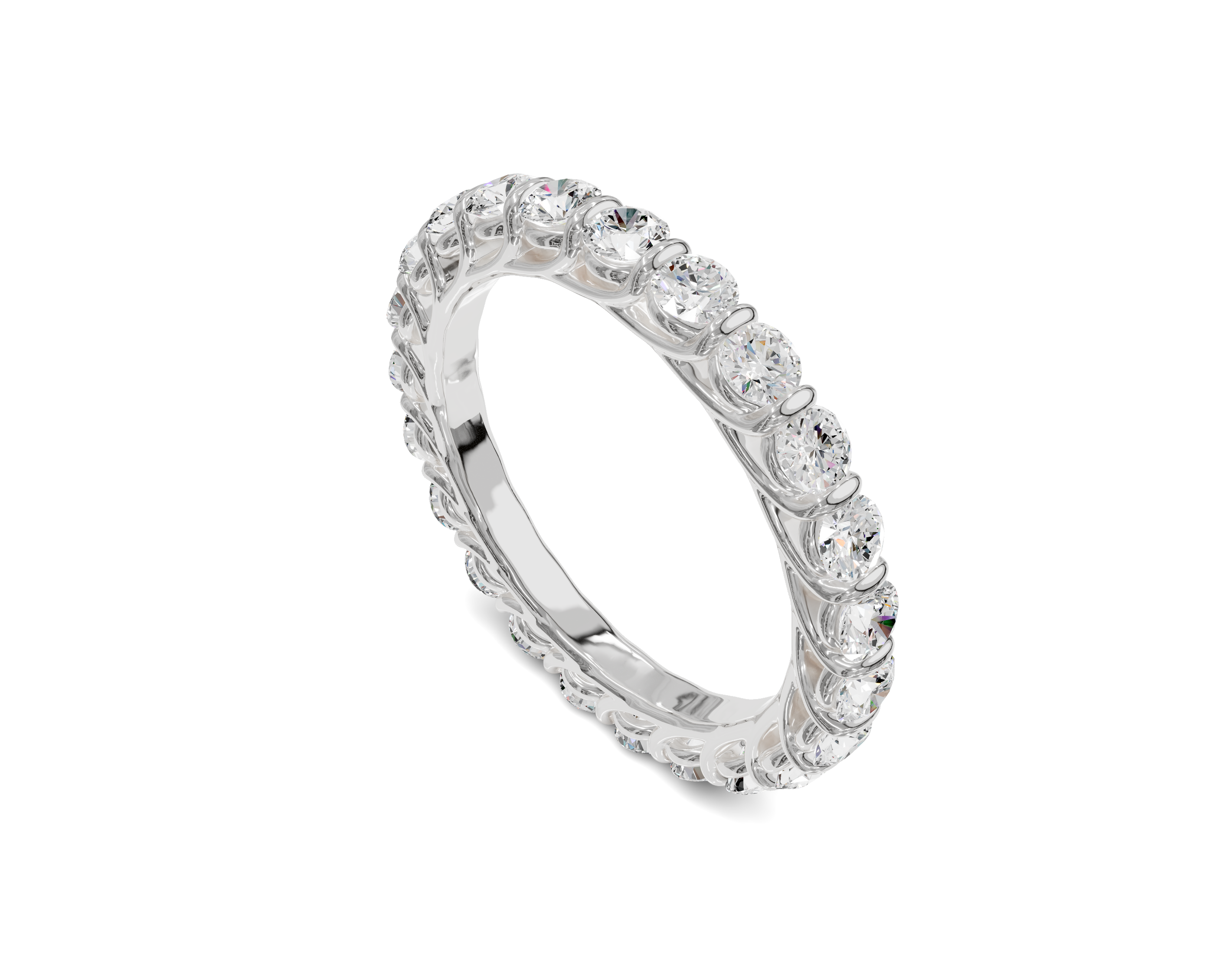 Classic & Luxurious Diamond Wedding Bands | Round Cut