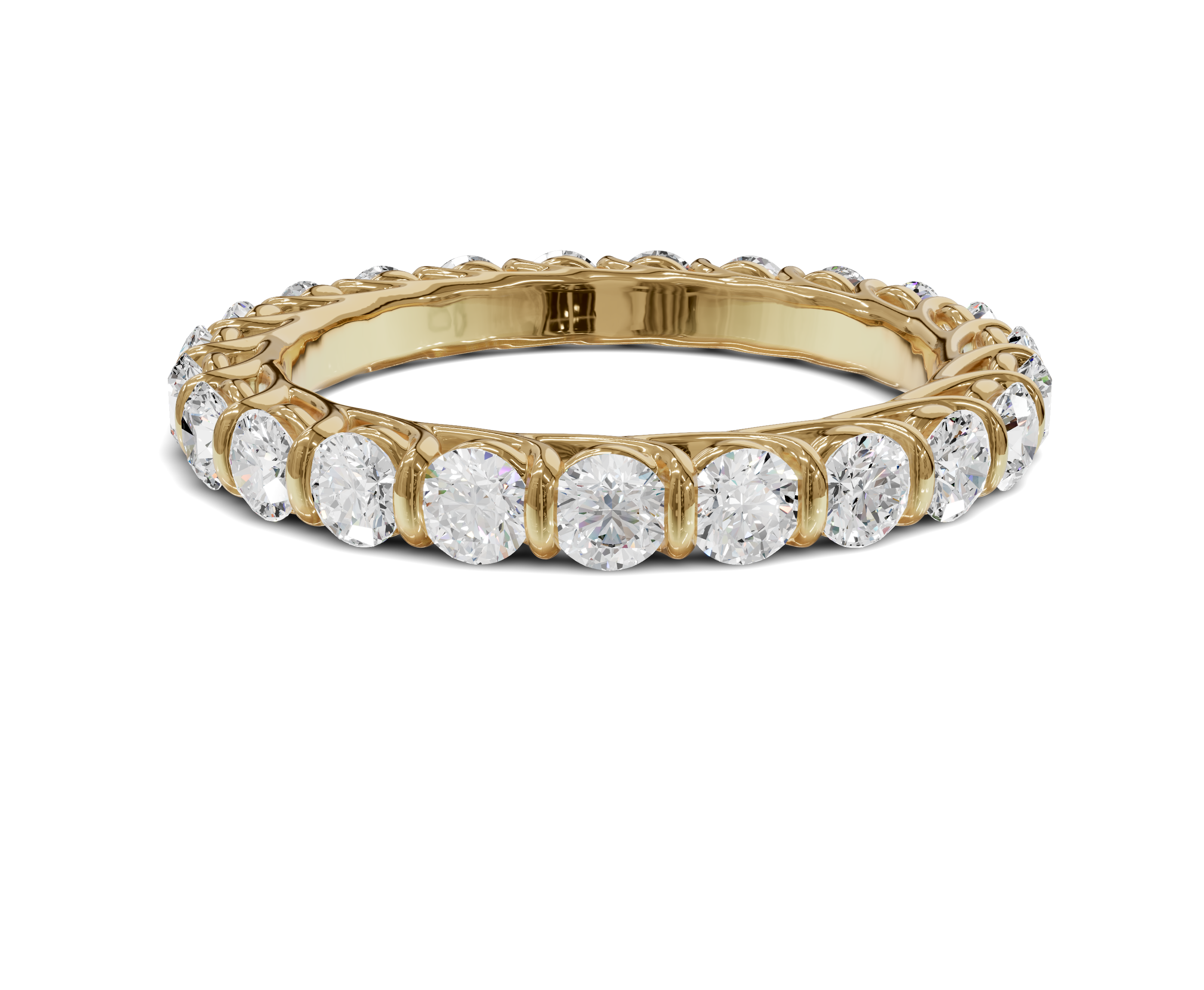 Classic & Luxurious Diamond Wedding Bands | Round Cut