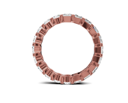 Princess & Round Diamond Eternity Wedding Band | 2.75ct | Timeless Elegance - Chicory Jewel