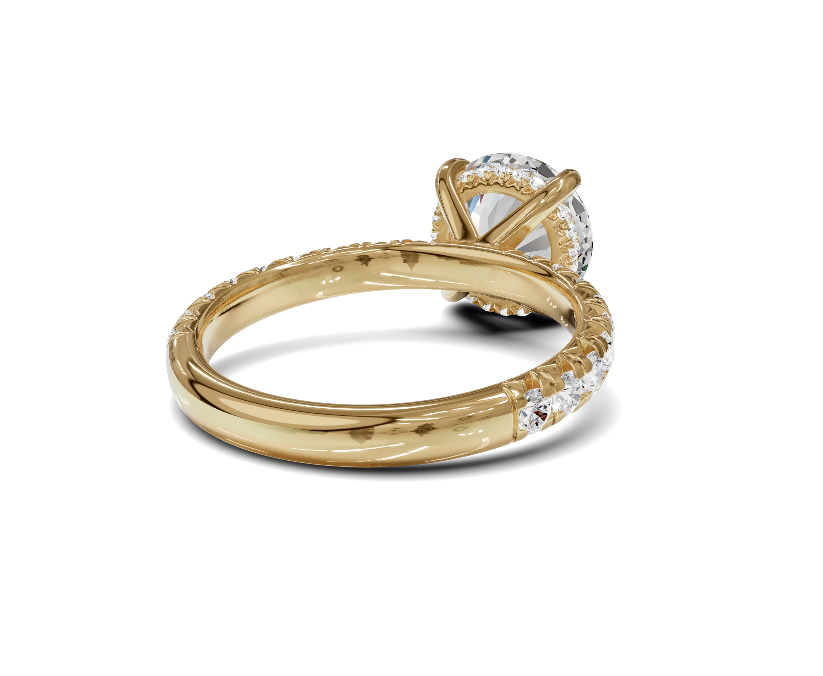 Luxurious Engagement Ring with Hidden Halo|2.50 ct|Round Cut - Chicory Jewel