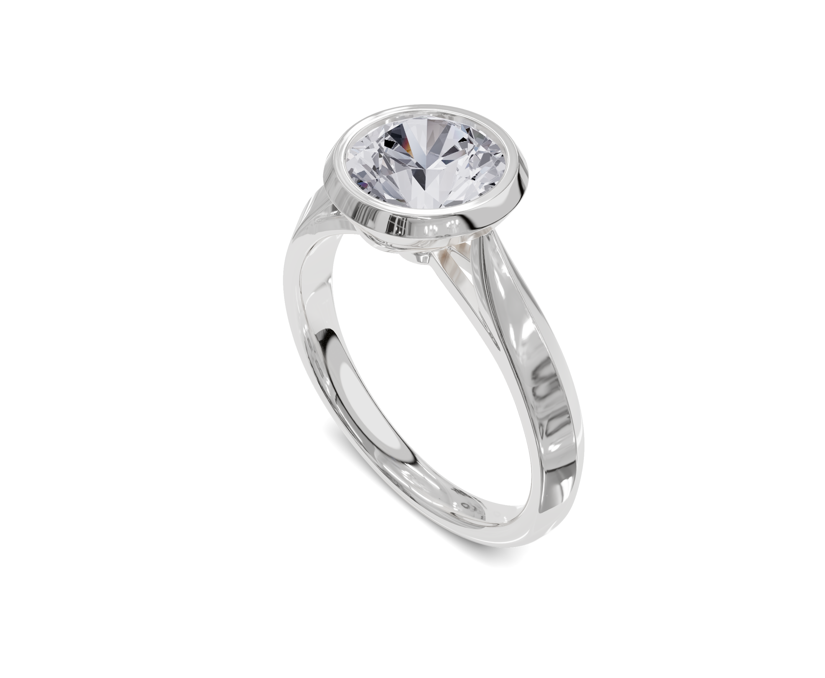Classic Round cut engagement Ring | Solitaire |Chicory Jewel