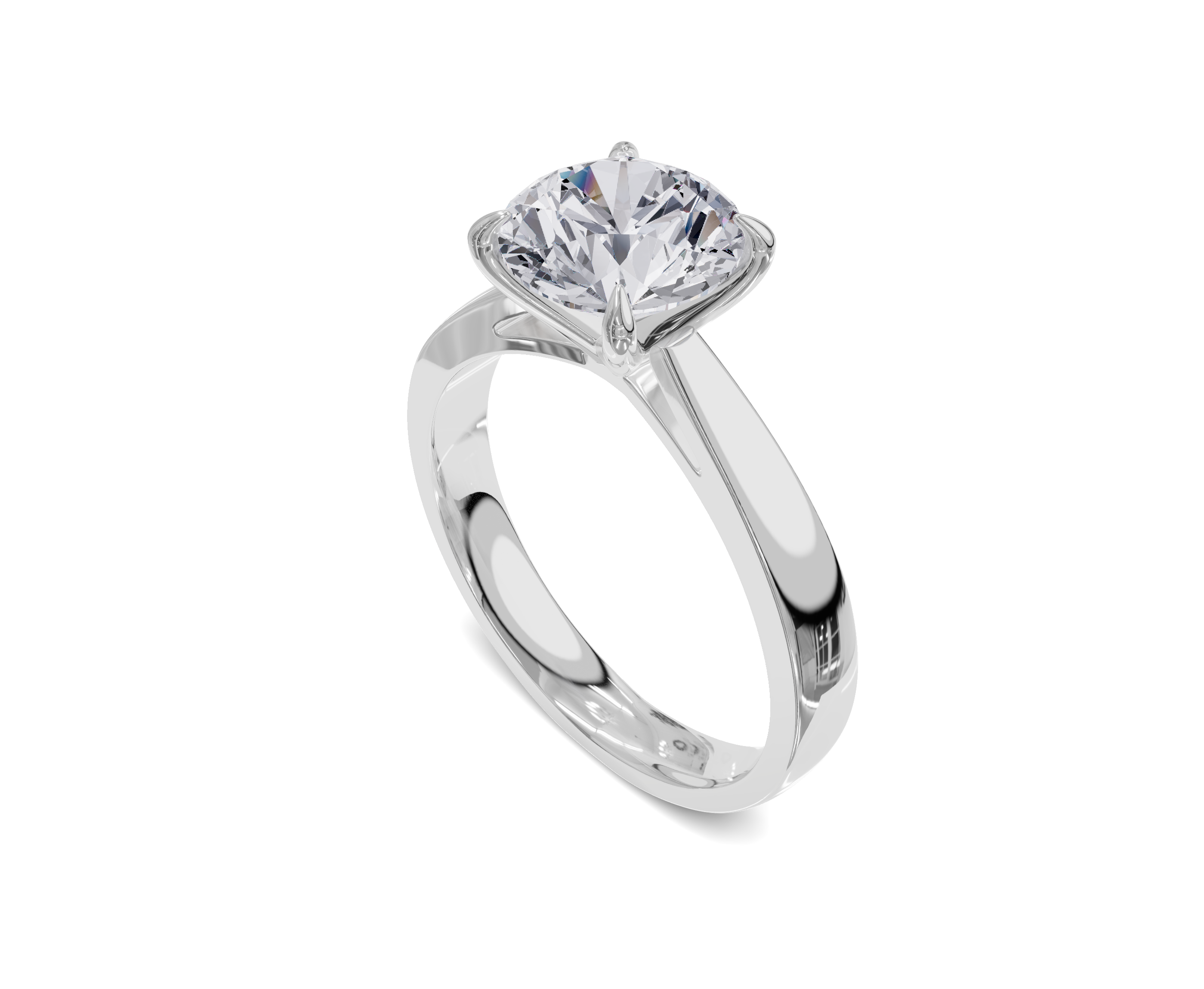 Elegant Round Cut Engagement Rings | Solitaire Diamond