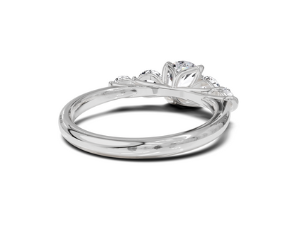 Round Cut Engagement Ring | 5 Stone | Lab Grown Diamond