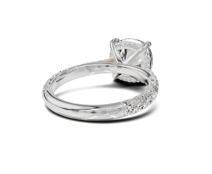 Brilliant Cushion Cut Engagement Rings | Hidden Halo, #metal-type_14k-white-gold