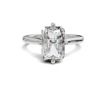 Radiants Cut Engagement Ring | White Gold