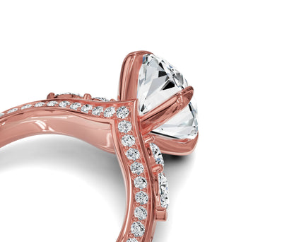 Buy Classic Oval Diamond Ring with Side Stones