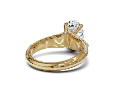 Buy Classic Oval Diamond Ring with Side Stones