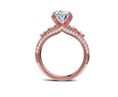 Buy Classic Oval Diamond Ring with Side Stones
