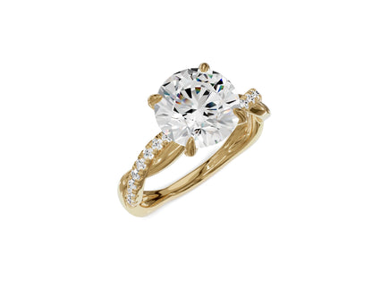 Twist Amor Cushion Diamond Ring 3.25 Ct - Chicory Jewel