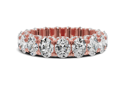 Oval Diamond Eternity Band 4.50ct Wedding Band - Chicory Jewel