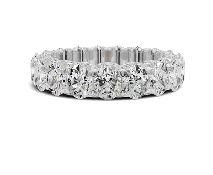 Oval Diamond Eternity Band 4.50ct Wedding Band - Chicory Jewel
