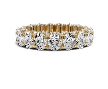 Oval Diamond Eternity Band 4.50ct Wedding Band - Chicory Jewel