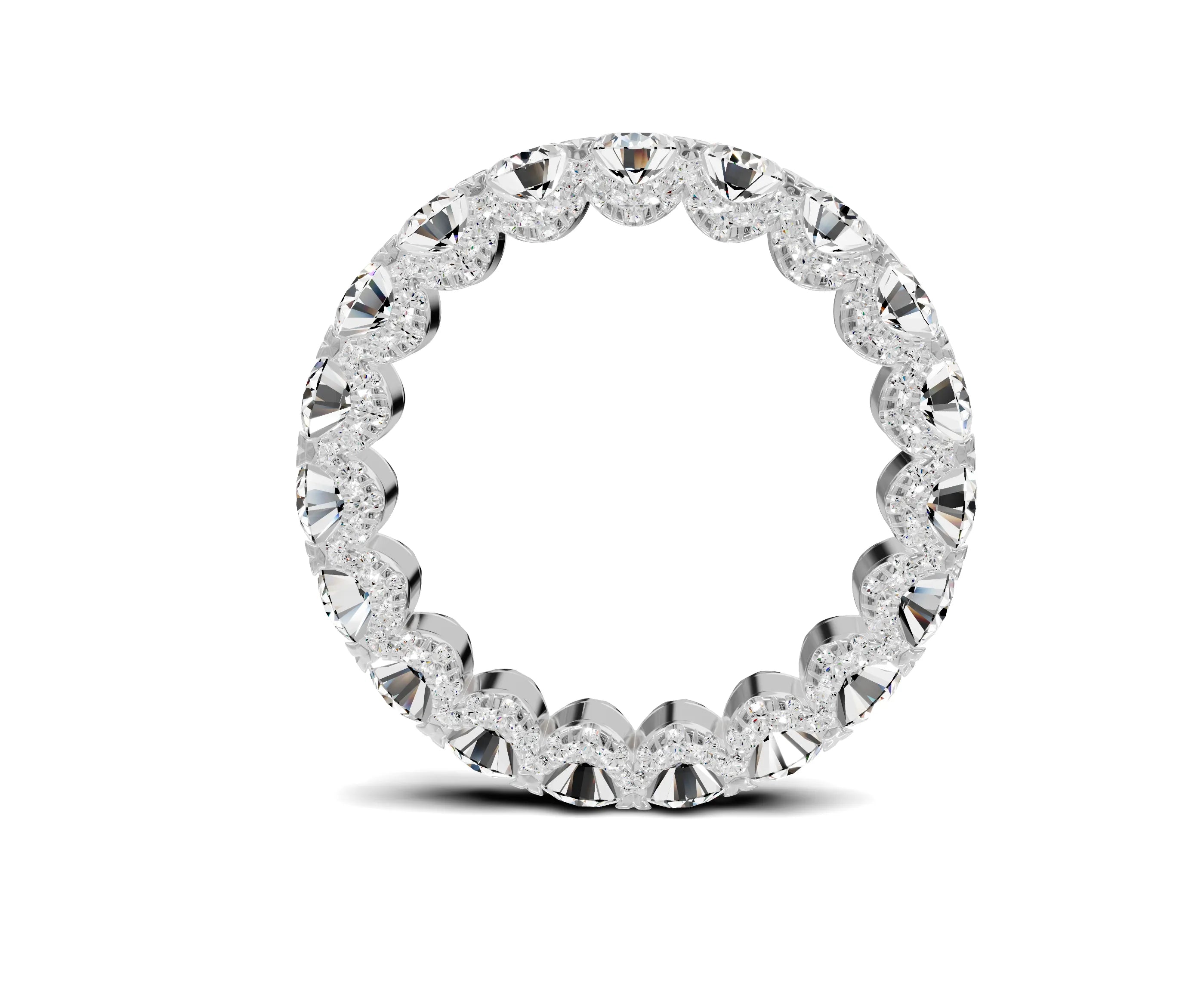 Oval Diamond Eternity Band 4.50ct Wedding Band - Chicory Jewel
