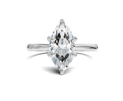 Marquise cut Solitaire Engagement Rings - Chicory Jewel