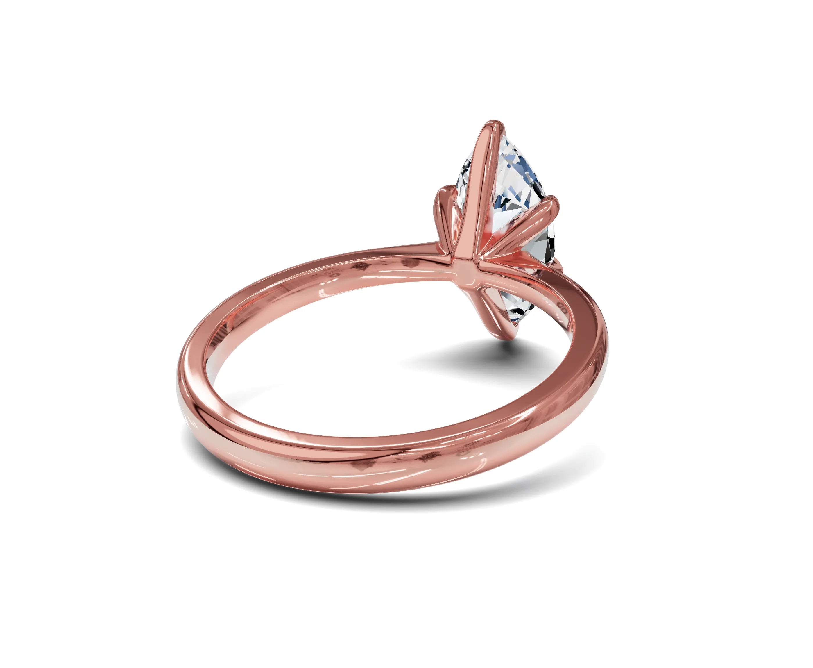 Marquise cut Solitaire Engagement Rings - Chicory Jewel