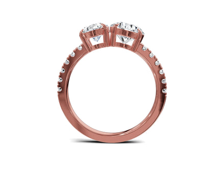 Oval & Round Cut Toi Et Moi Engagement Ring | 2.25ct Lab Grown - Chicory Jewel