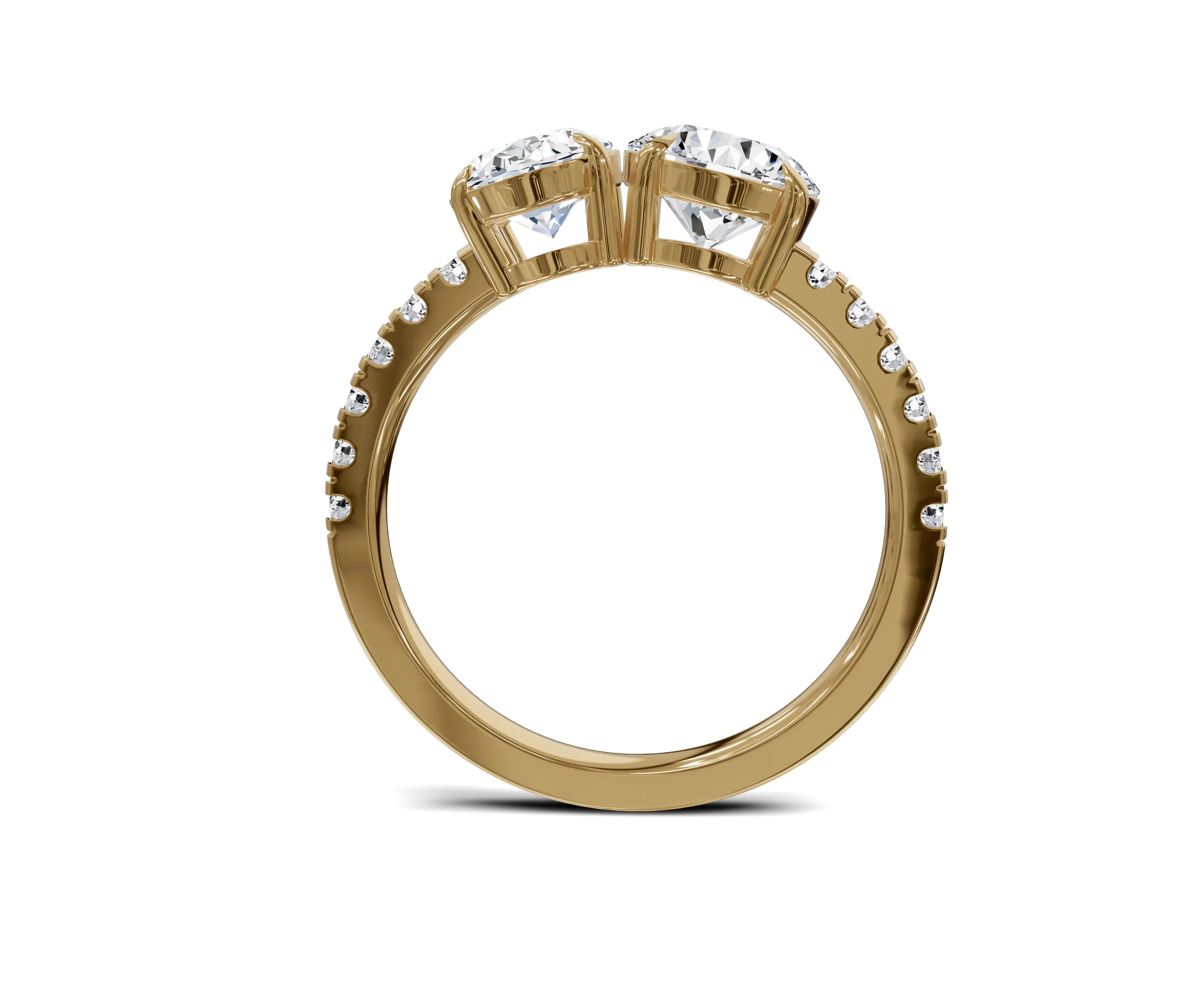 Oval & Round Cut Toi Et Moi Engagement Ring | 2.25ct Lab Grown - Chicory Jewel