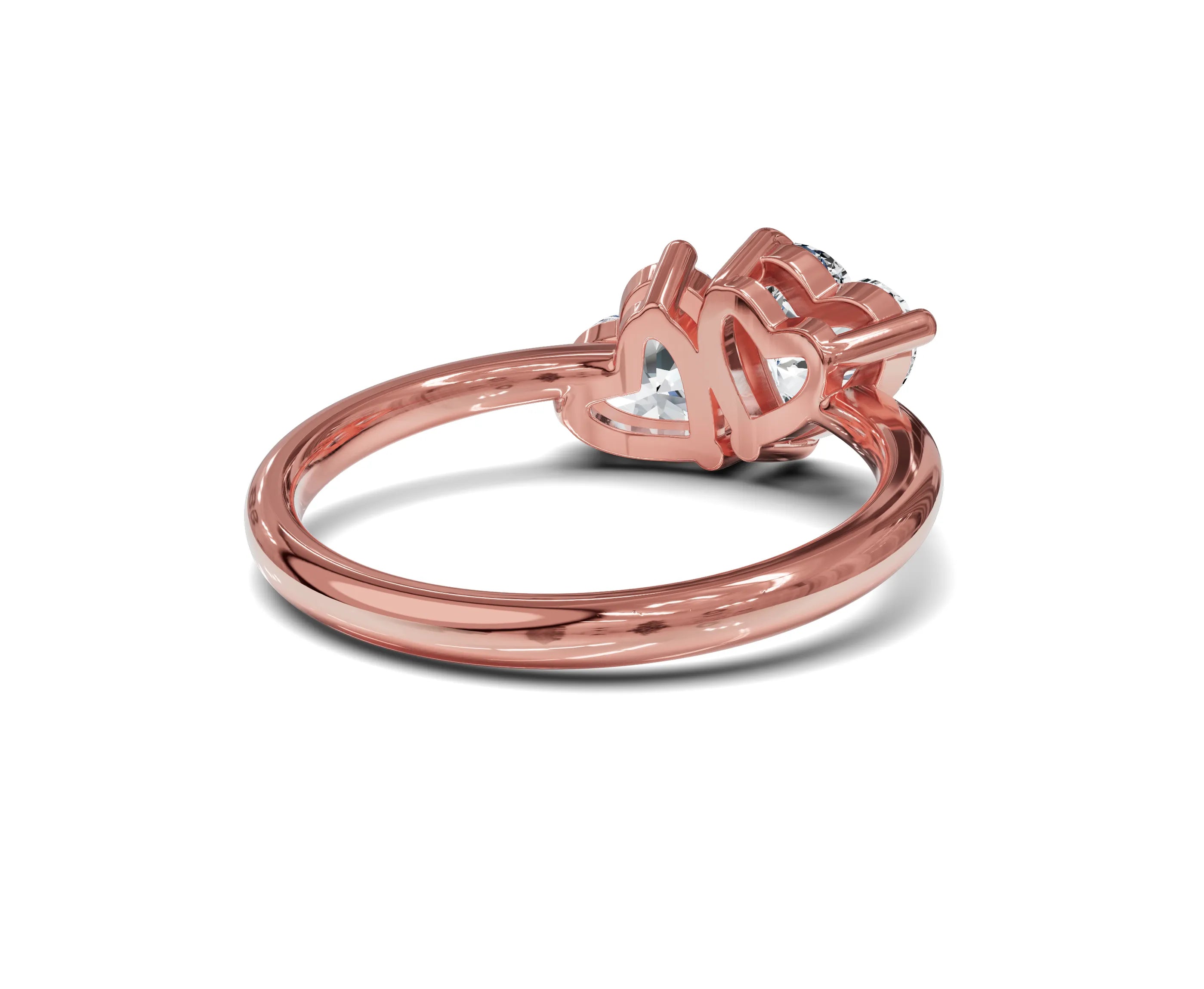 Heart Cut 2 Ct Toi Et Moi Engagement Ring - Chicory Jewel