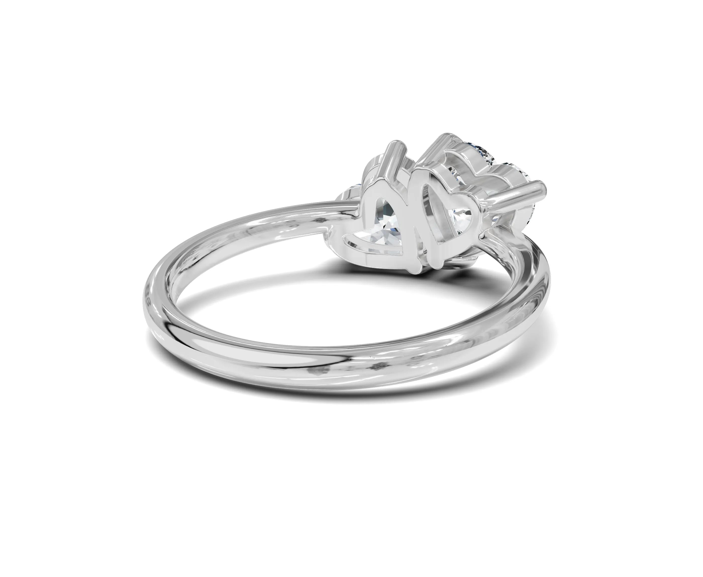 Heart Cut 2 Ct Toi Et Moi Engagement Ring - Chicory Jewel