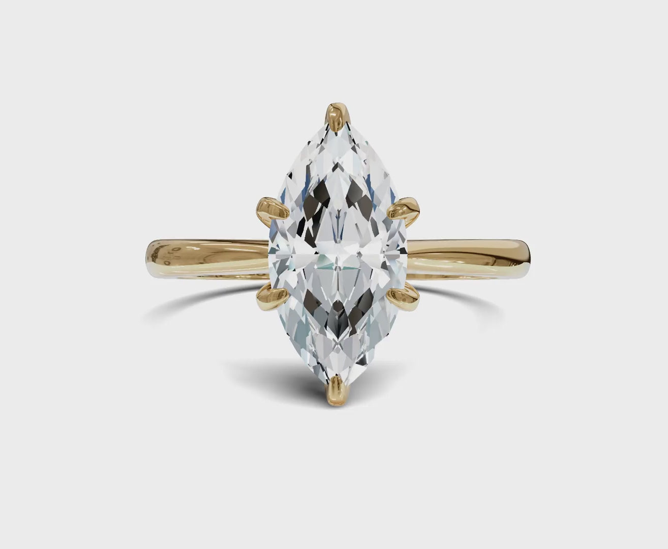 Marquise cut Solitaire Engagement Rings