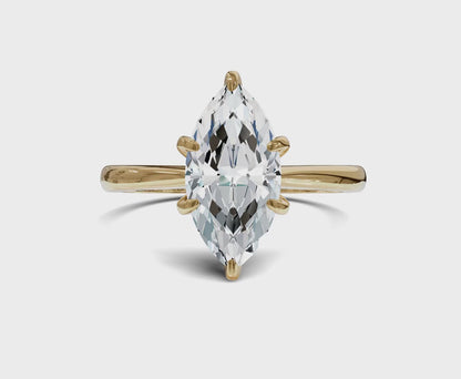 Marquise cut Solitaire Engagement Rings